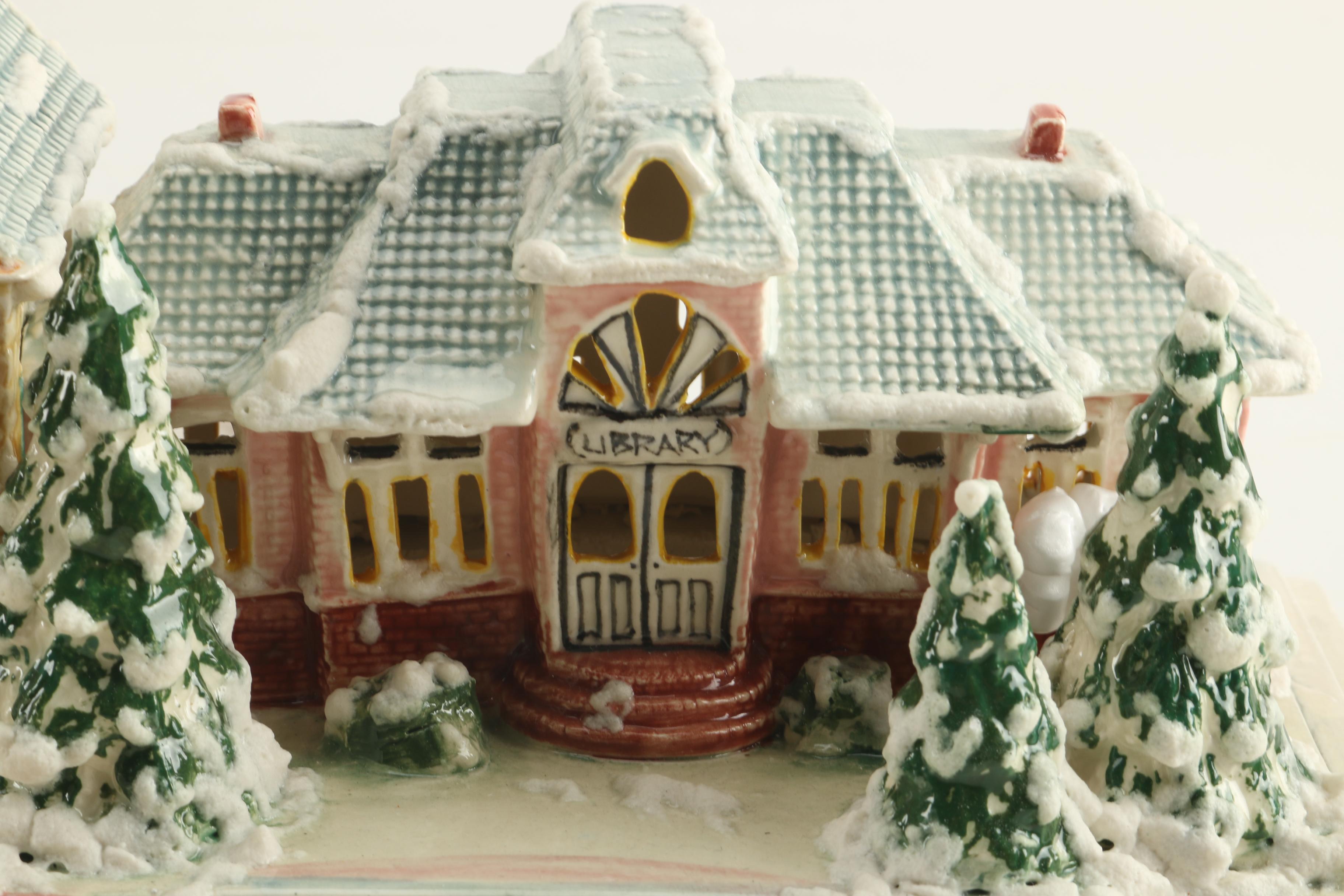 Three W-B Studios Inc Ceramic Miniature Houses