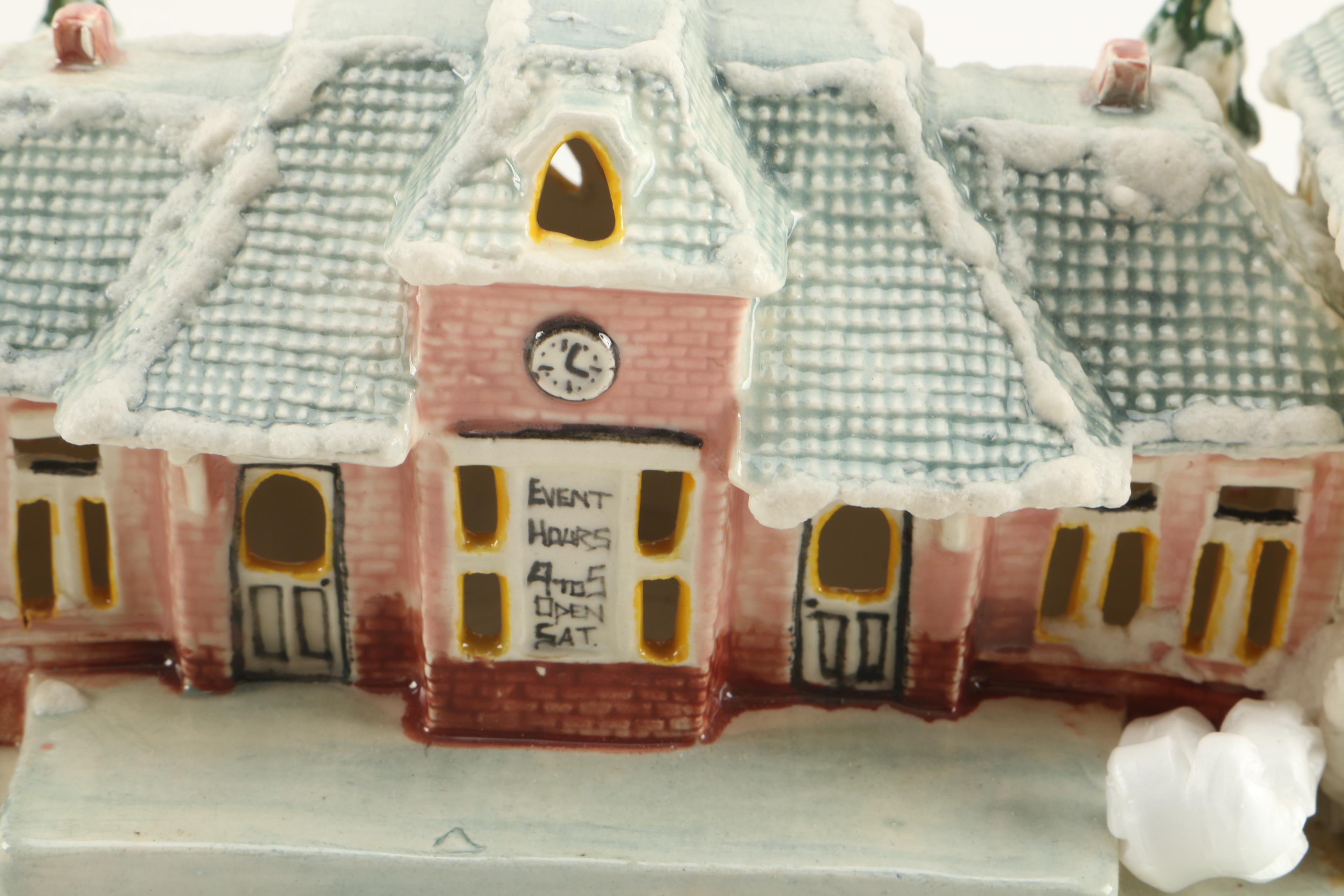 Three W-B Studios Inc Ceramic Miniature Houses