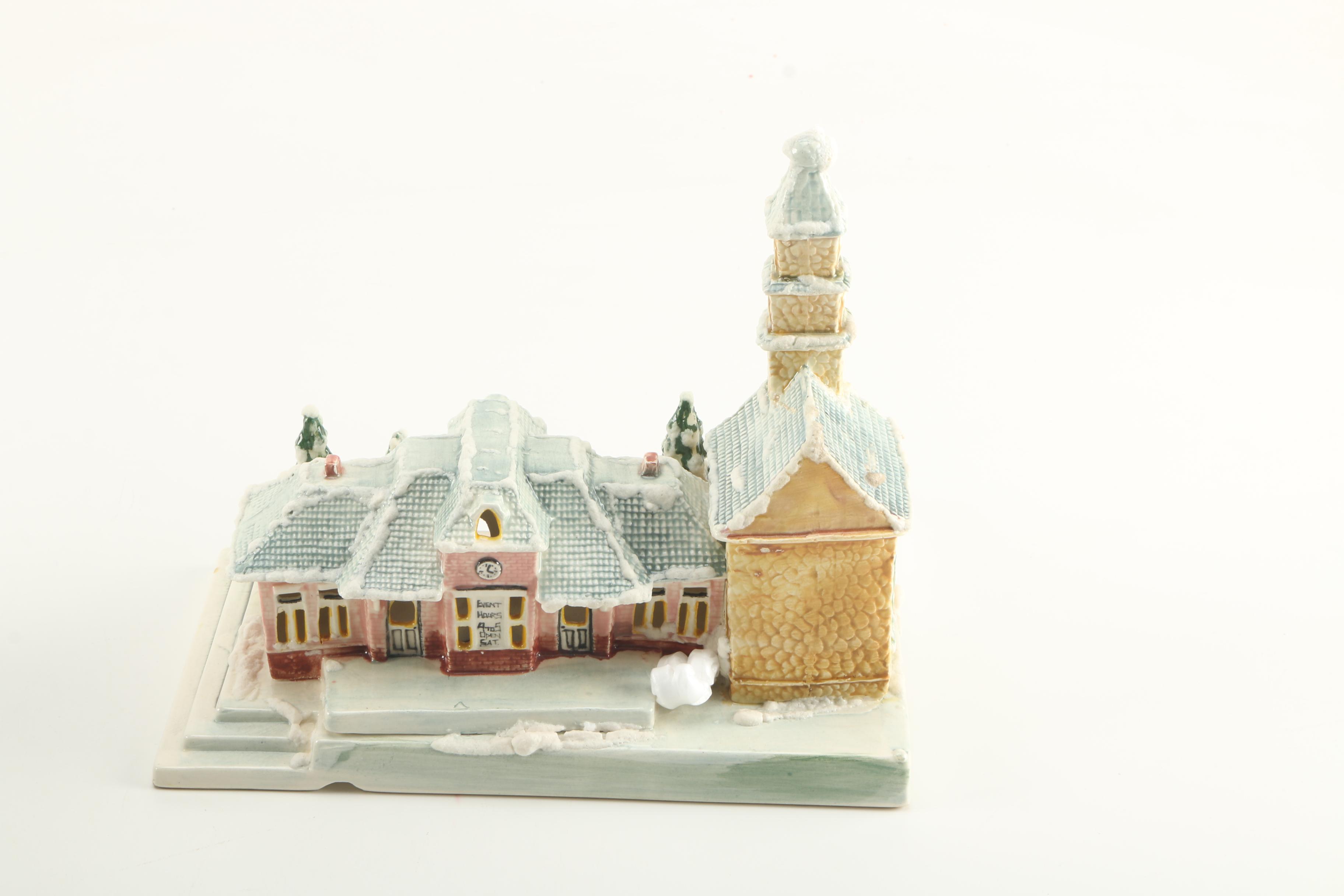 Three W-B Studios Inc Ceramic Miniature Houses