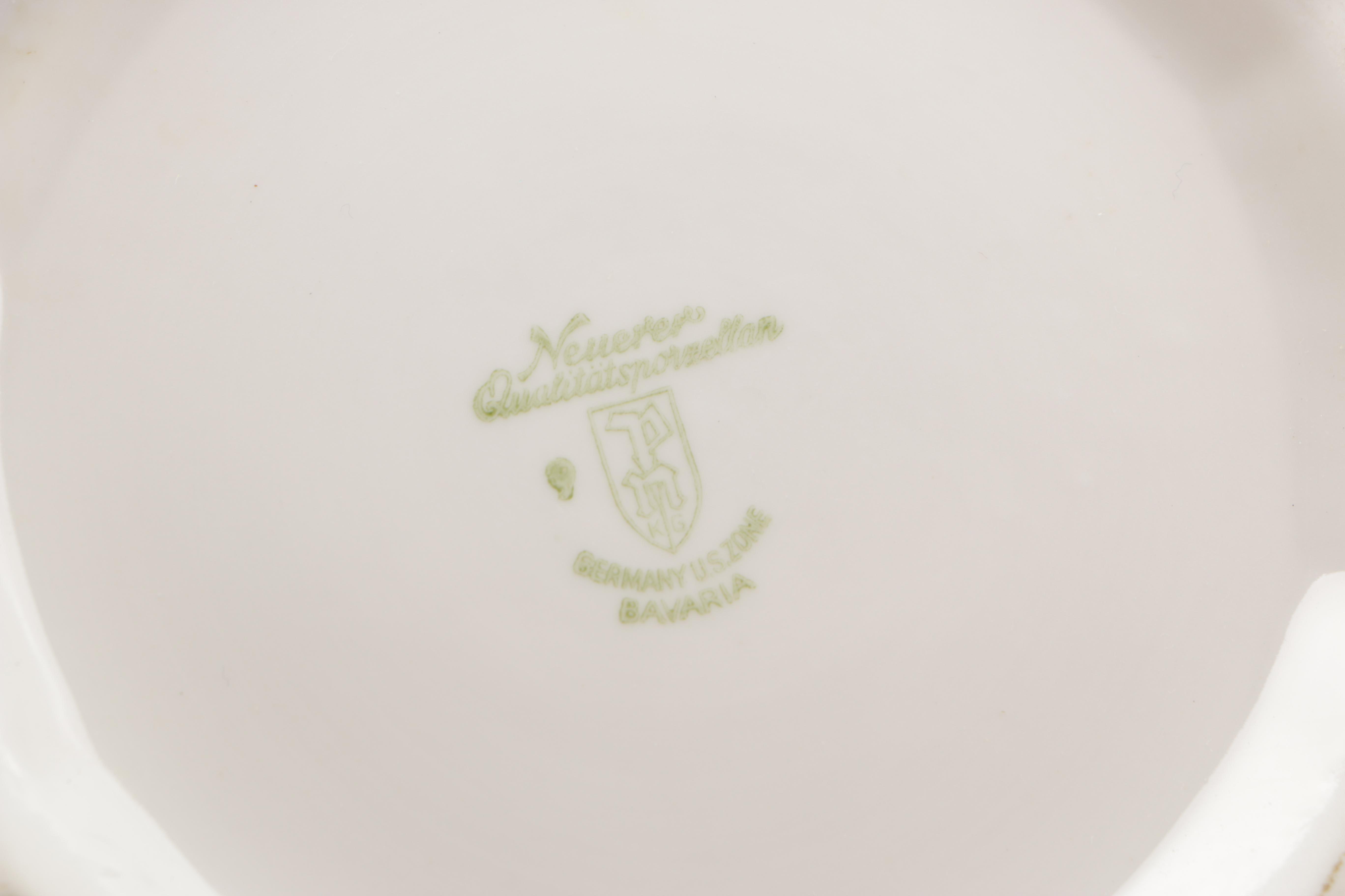 Porzellanfabrik Neuerer U.S. Zone Porcelain Tableware
