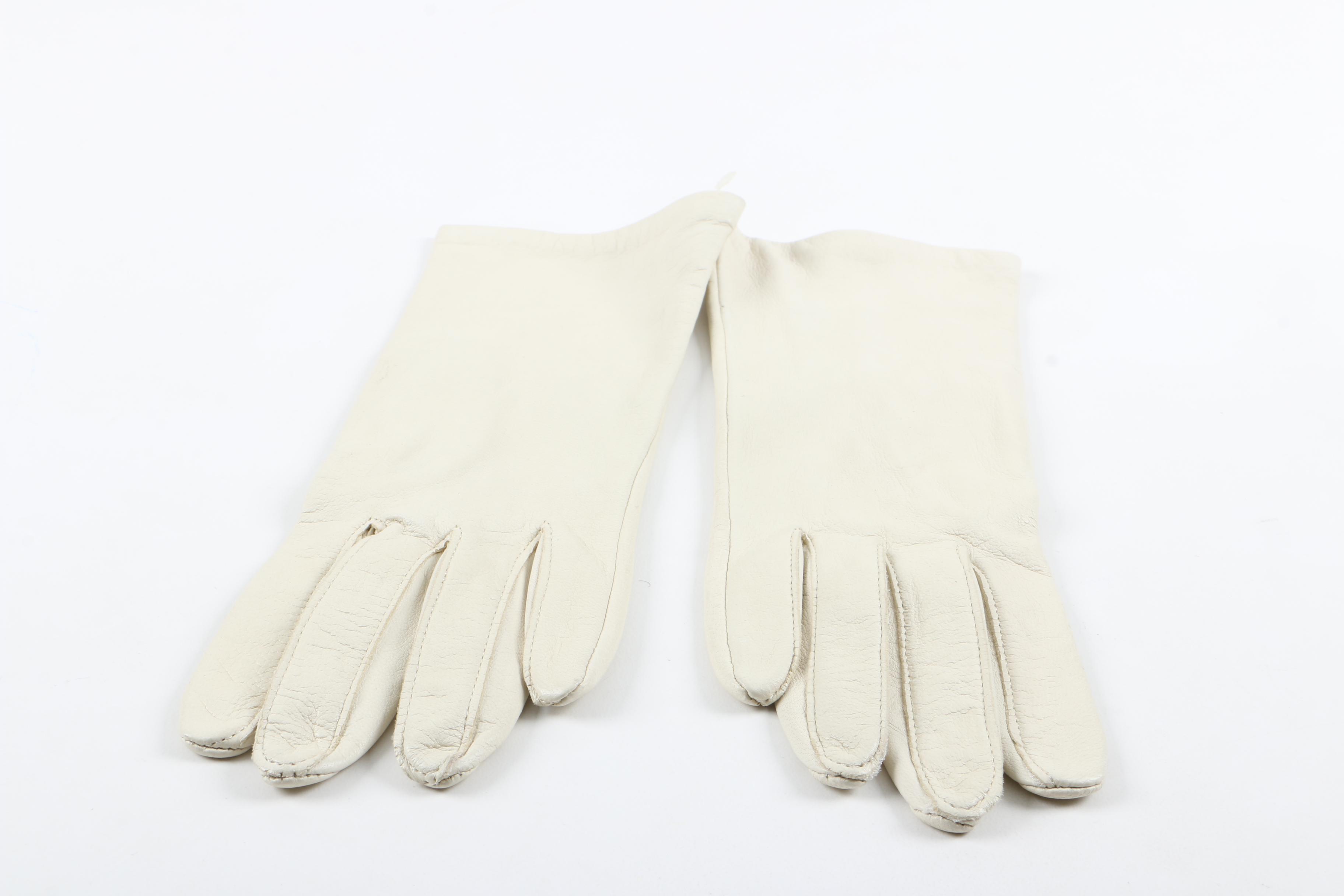 Women's Straw Hat and Gloves