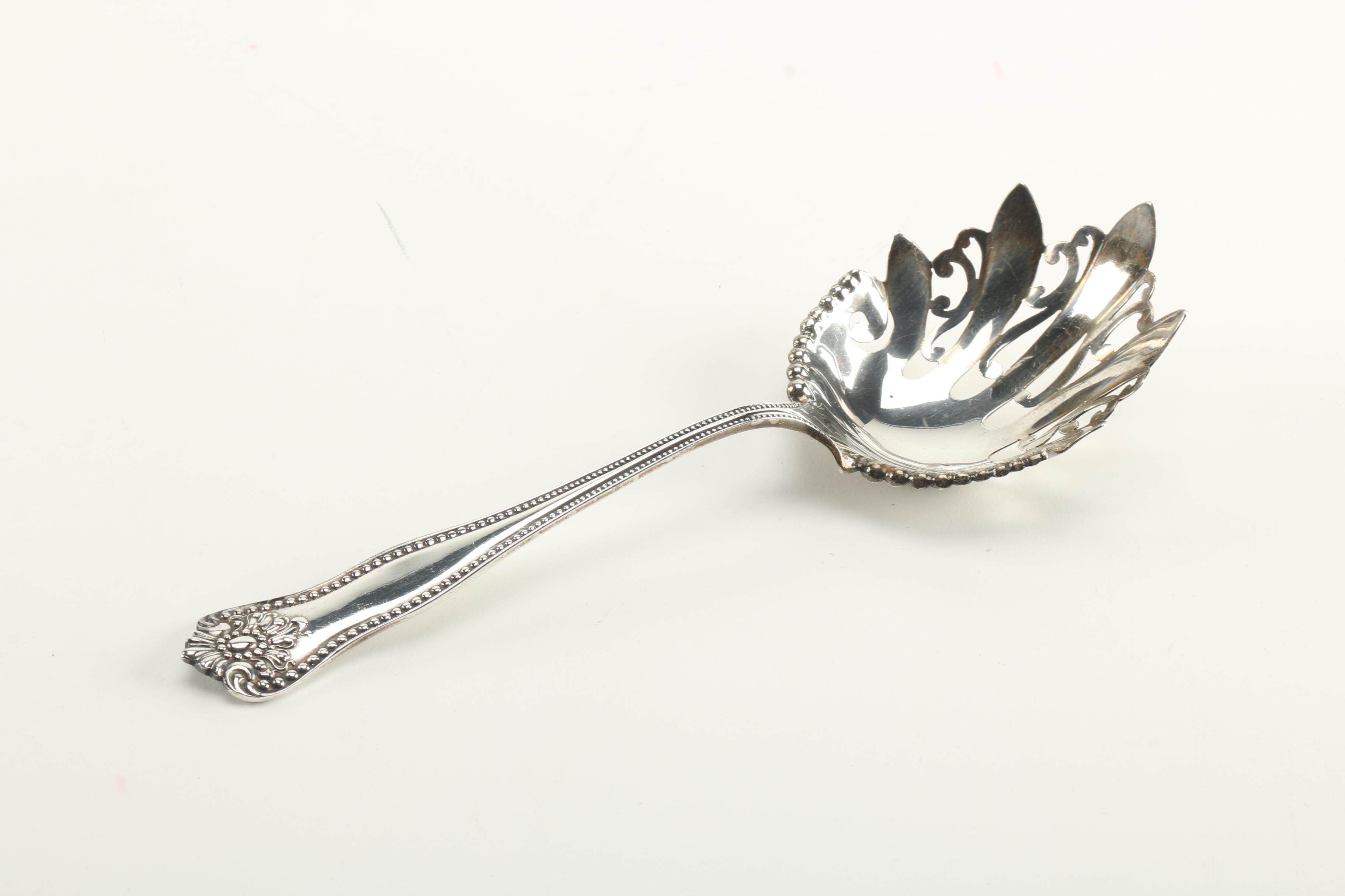 Sterling Silver Serving Utensils Featuring Featuring J.B & S.M Knowles