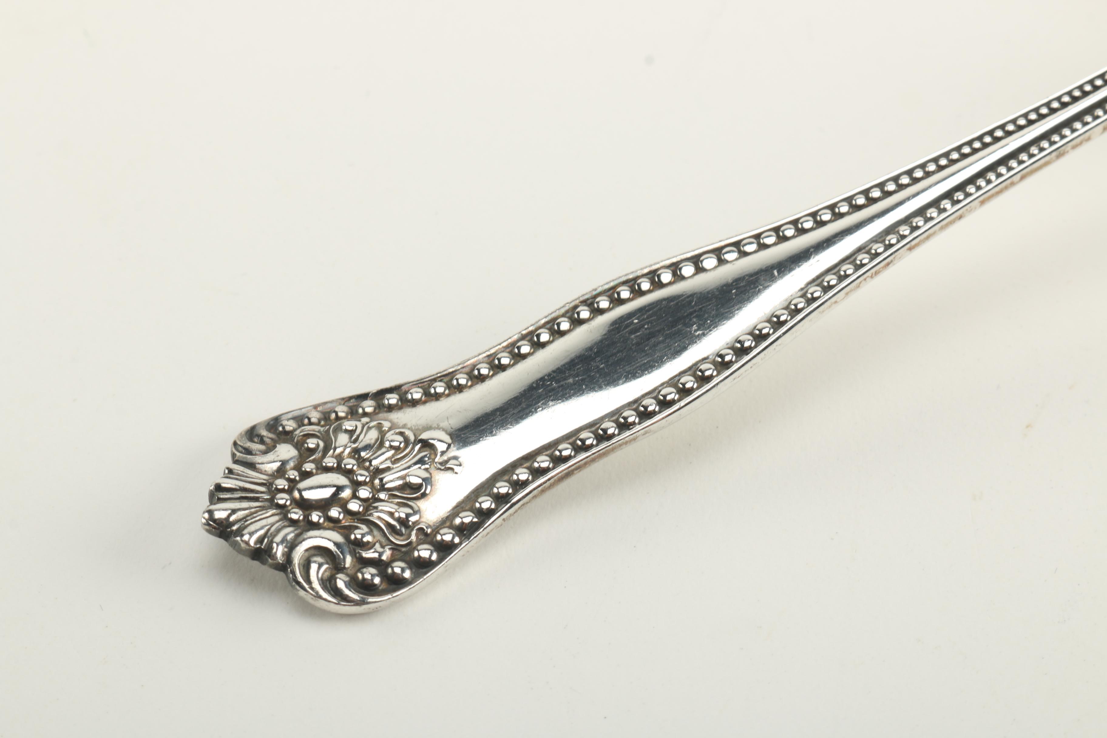 Sterling Silver Serving Utensils Featuring Featuring J.B & S.M Knowles