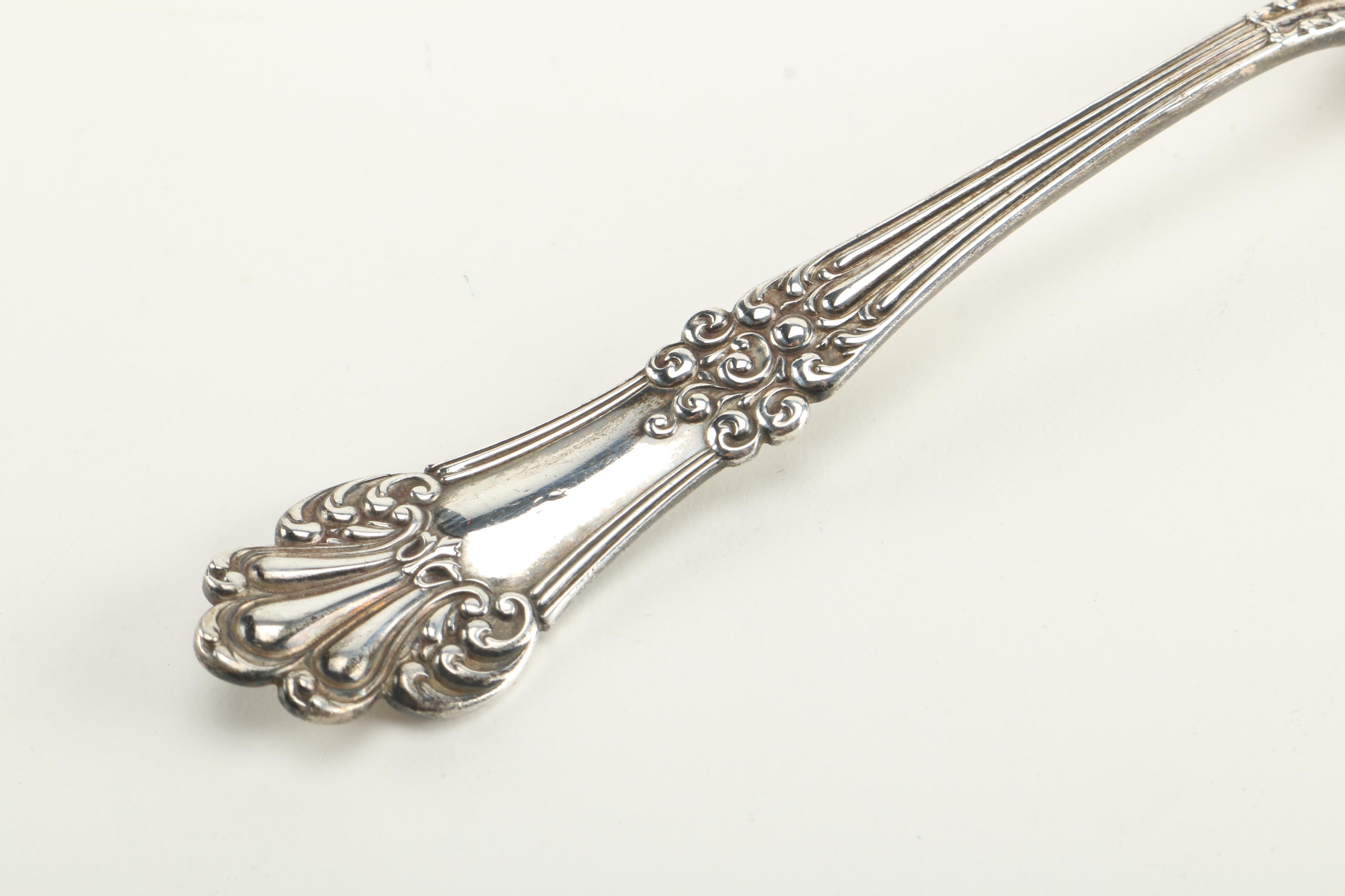 Sterling Silver Serving Utensils Featuring Featuring J.B & S.M Knowles