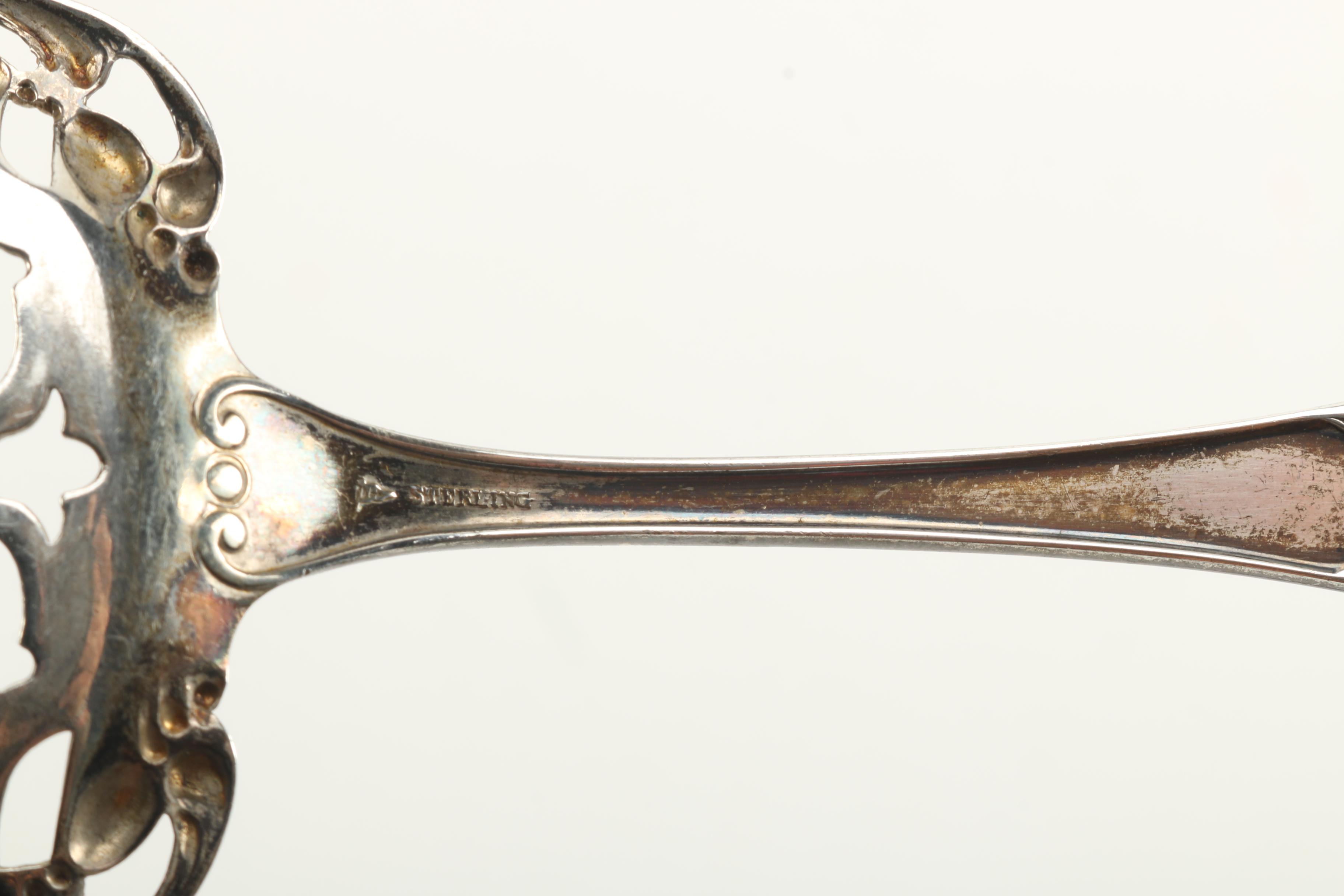 Sterling Silver Serving Utensils Featuring Featuring J.B & S.M Knowles