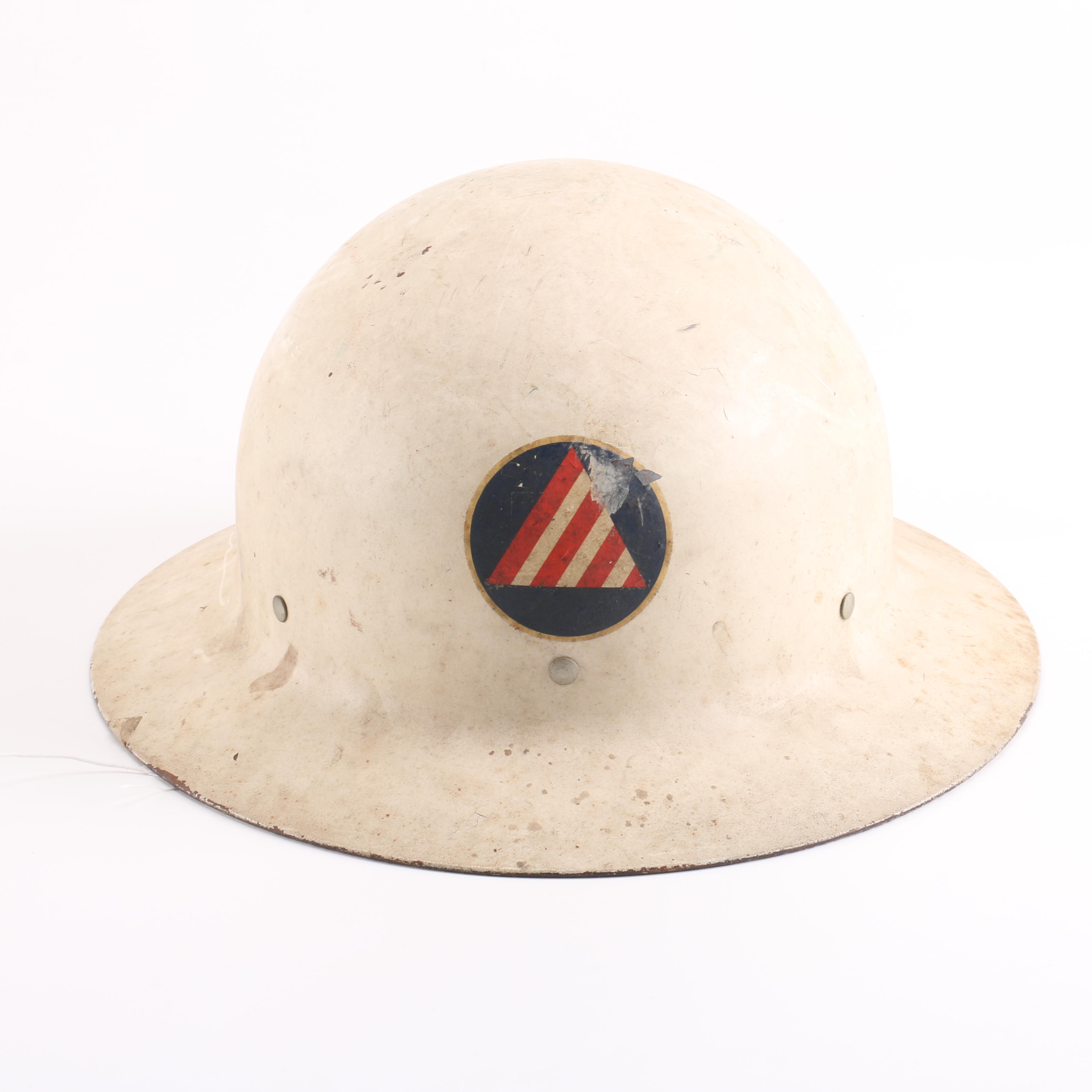 World War II U.S. Civil Defense Air Raid Warden Helmet