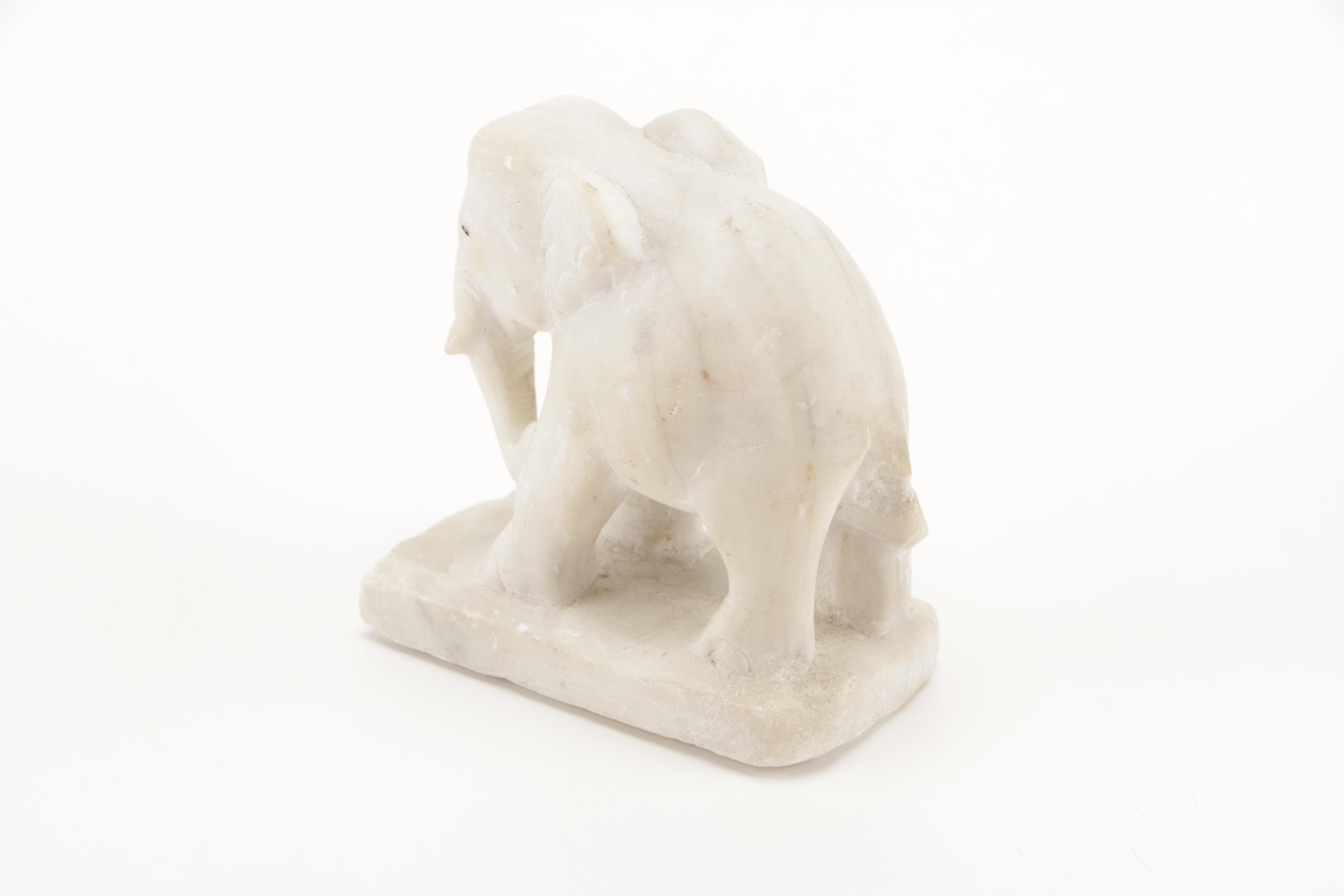 Soapstone Elephant Figurine