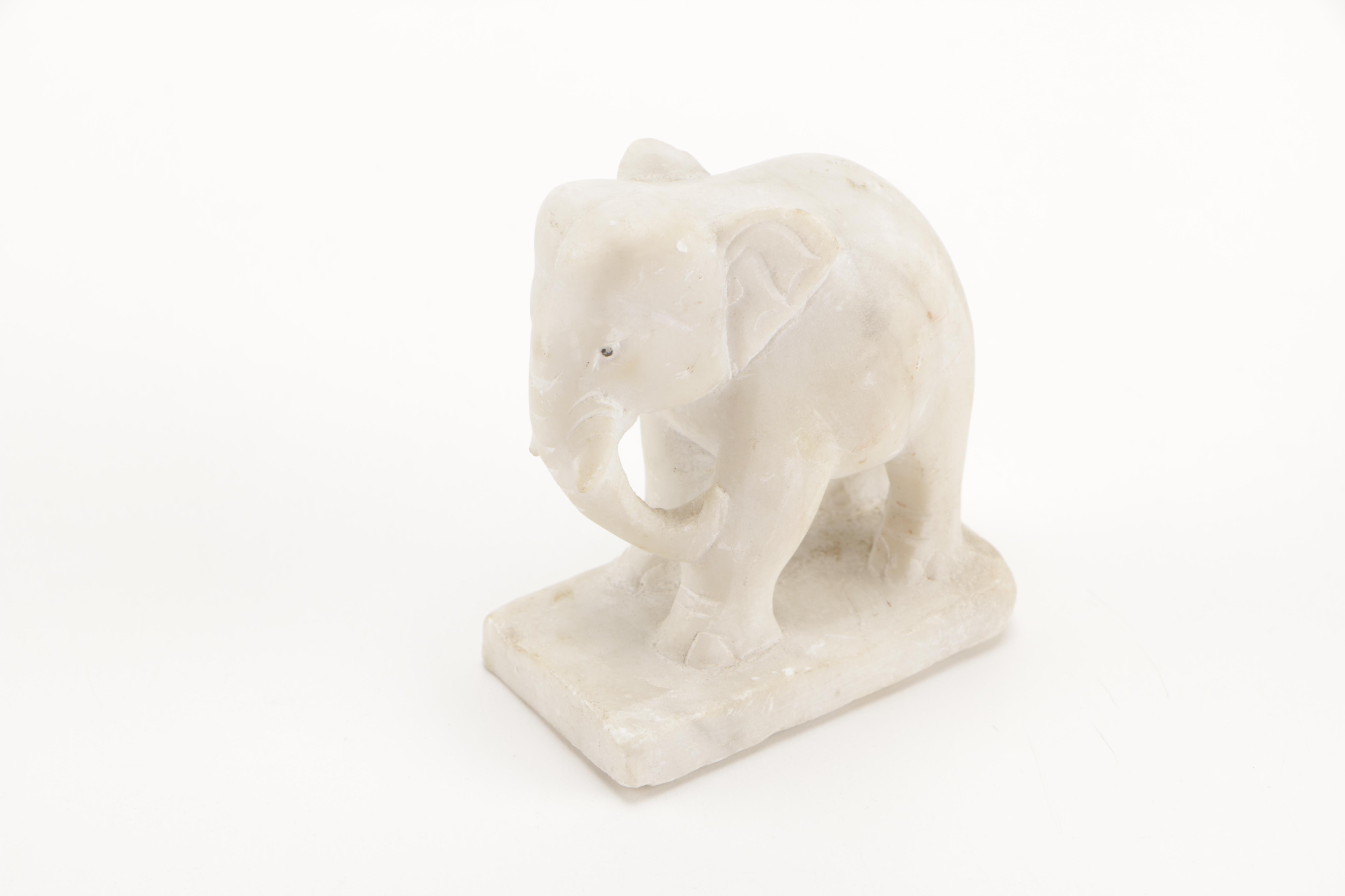 Soapstone Elephant Figurine