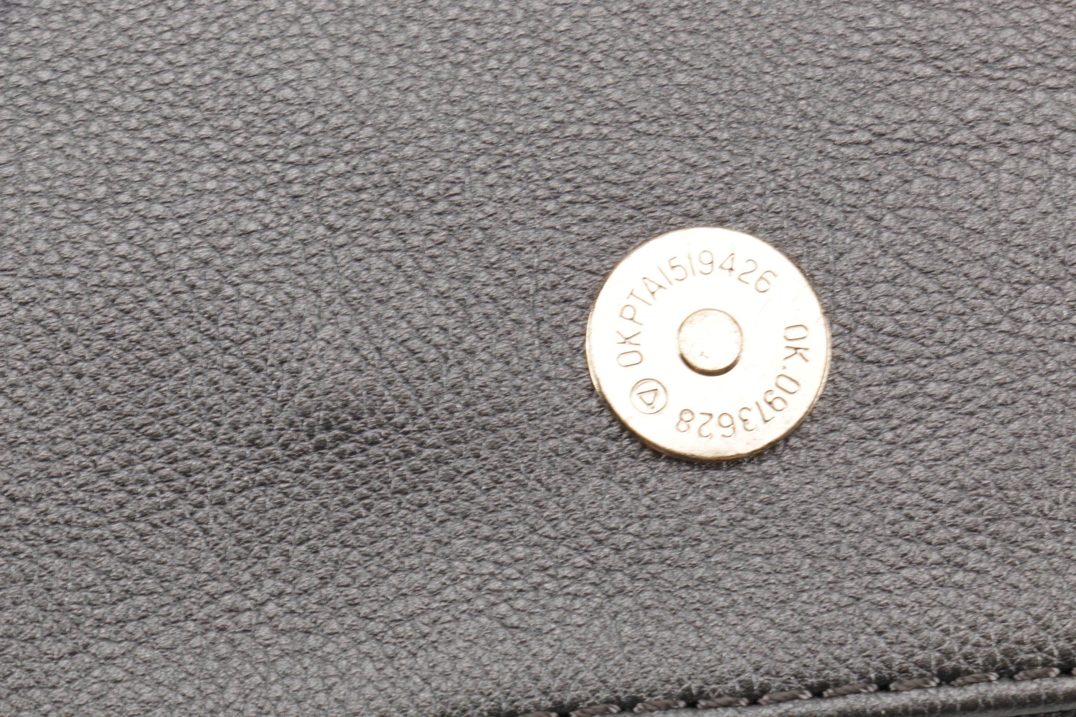 Embellished Gray Wristlet