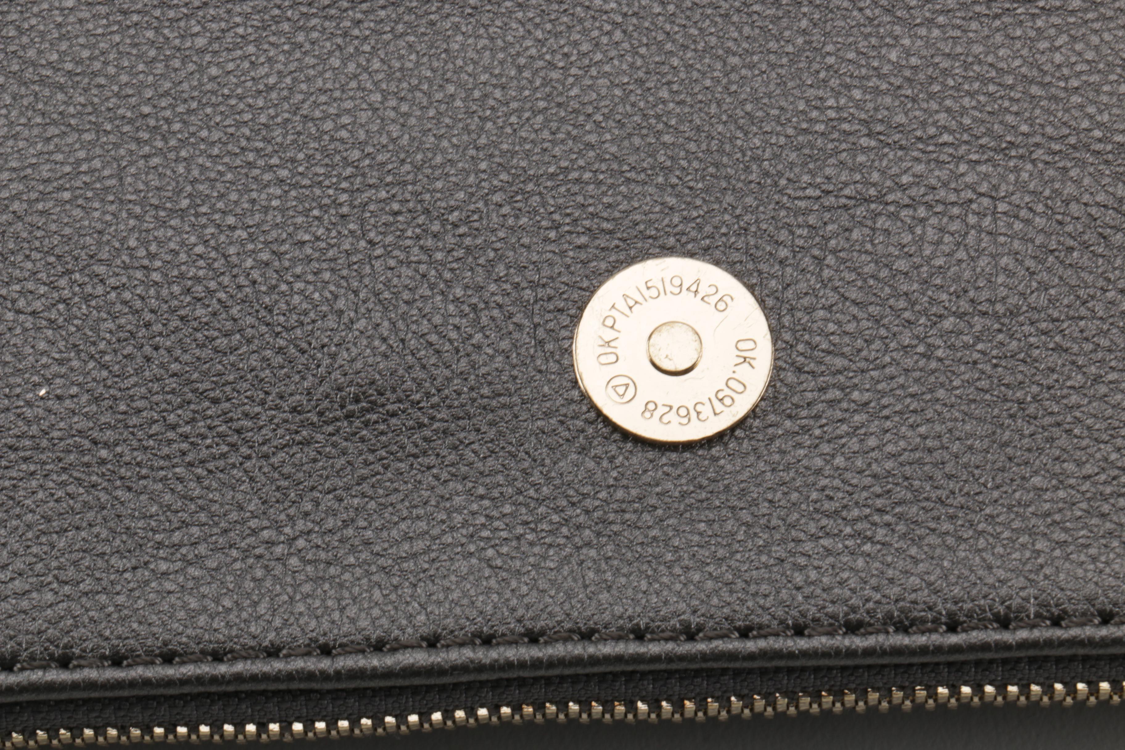 Embellished Gray Wristlet