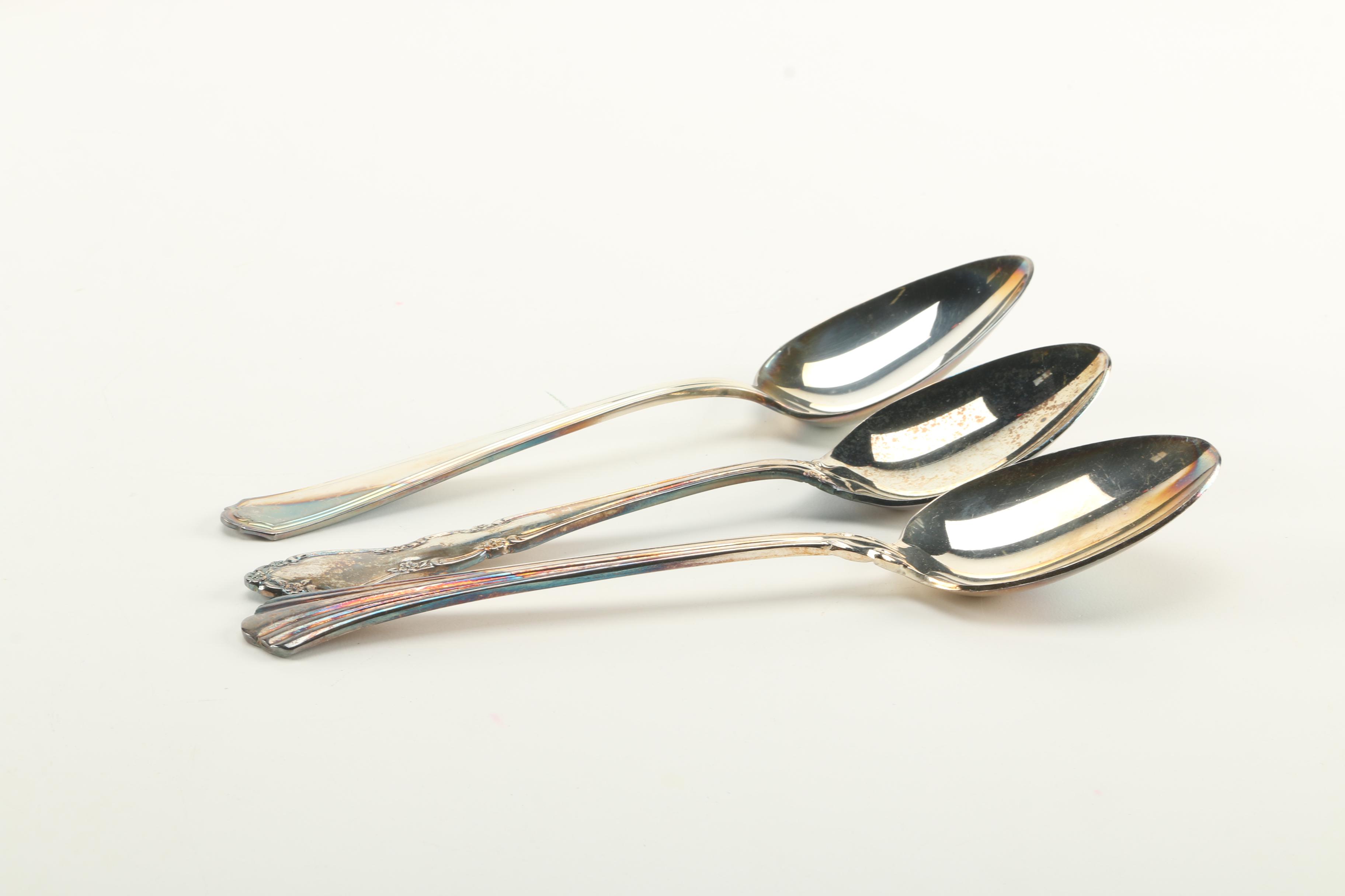 Silver Plate Flatware and Serving Utensils Featuring Towle