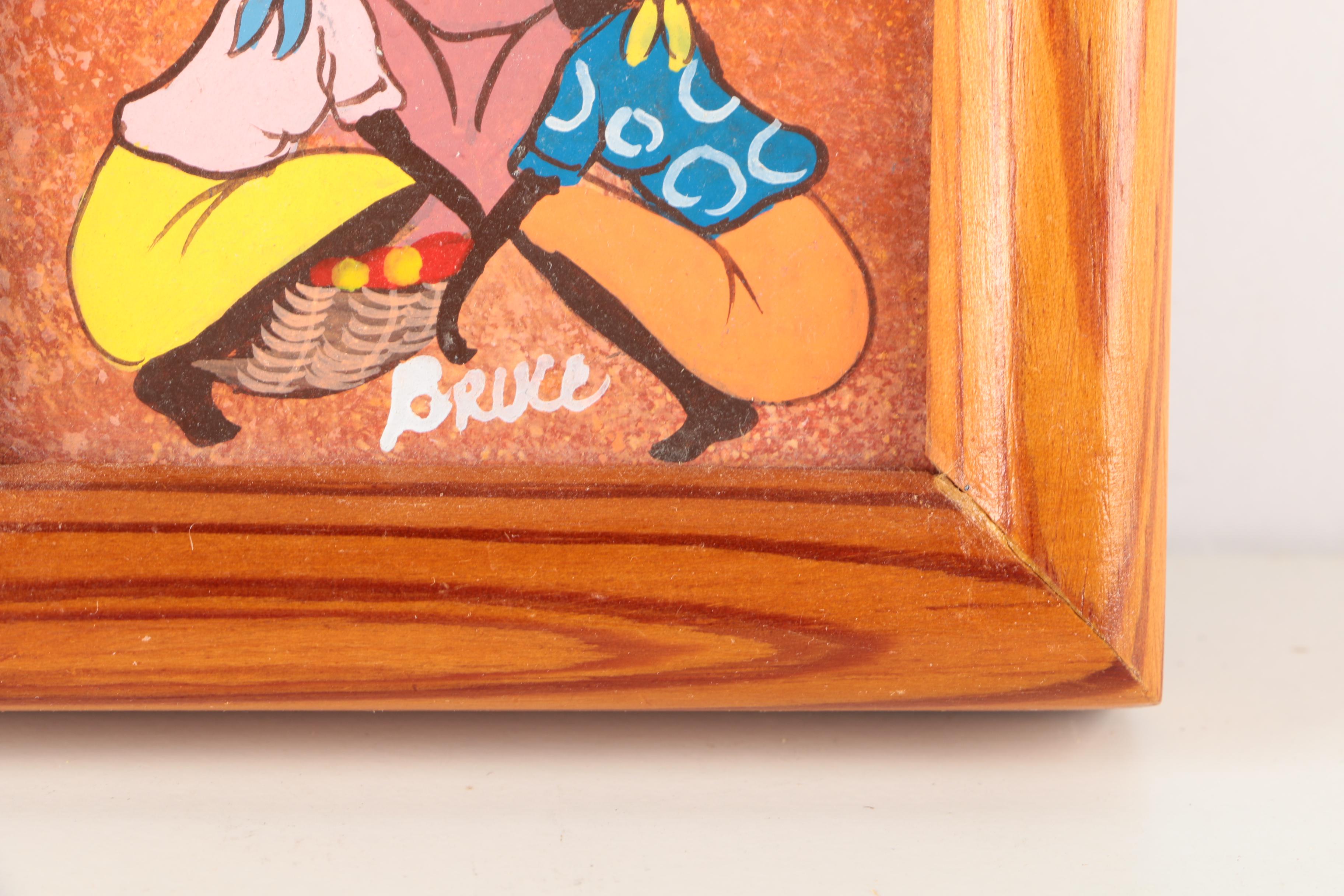 Oil Paintings on Board of Women