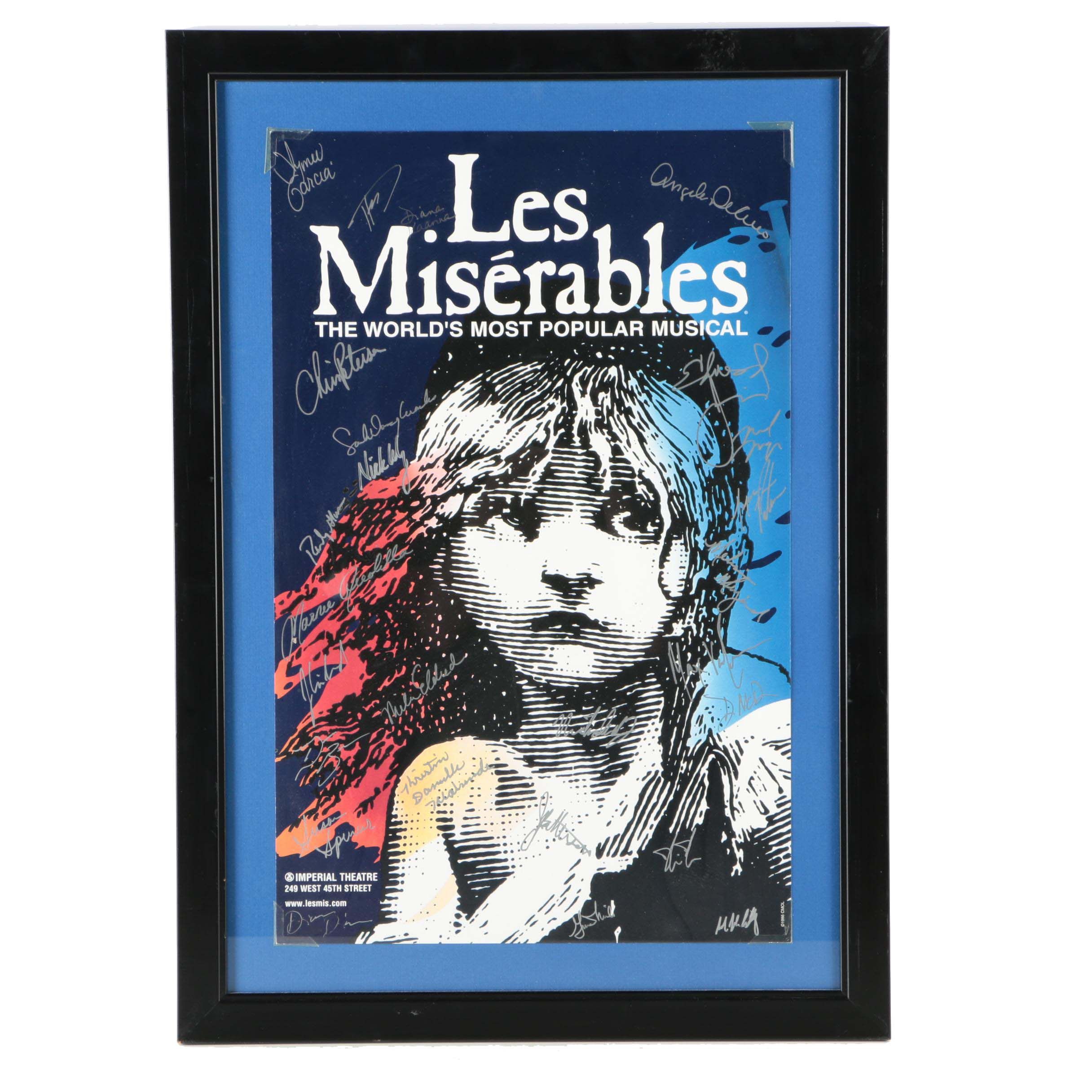 Cast Autographed "Les Miserables" Poster