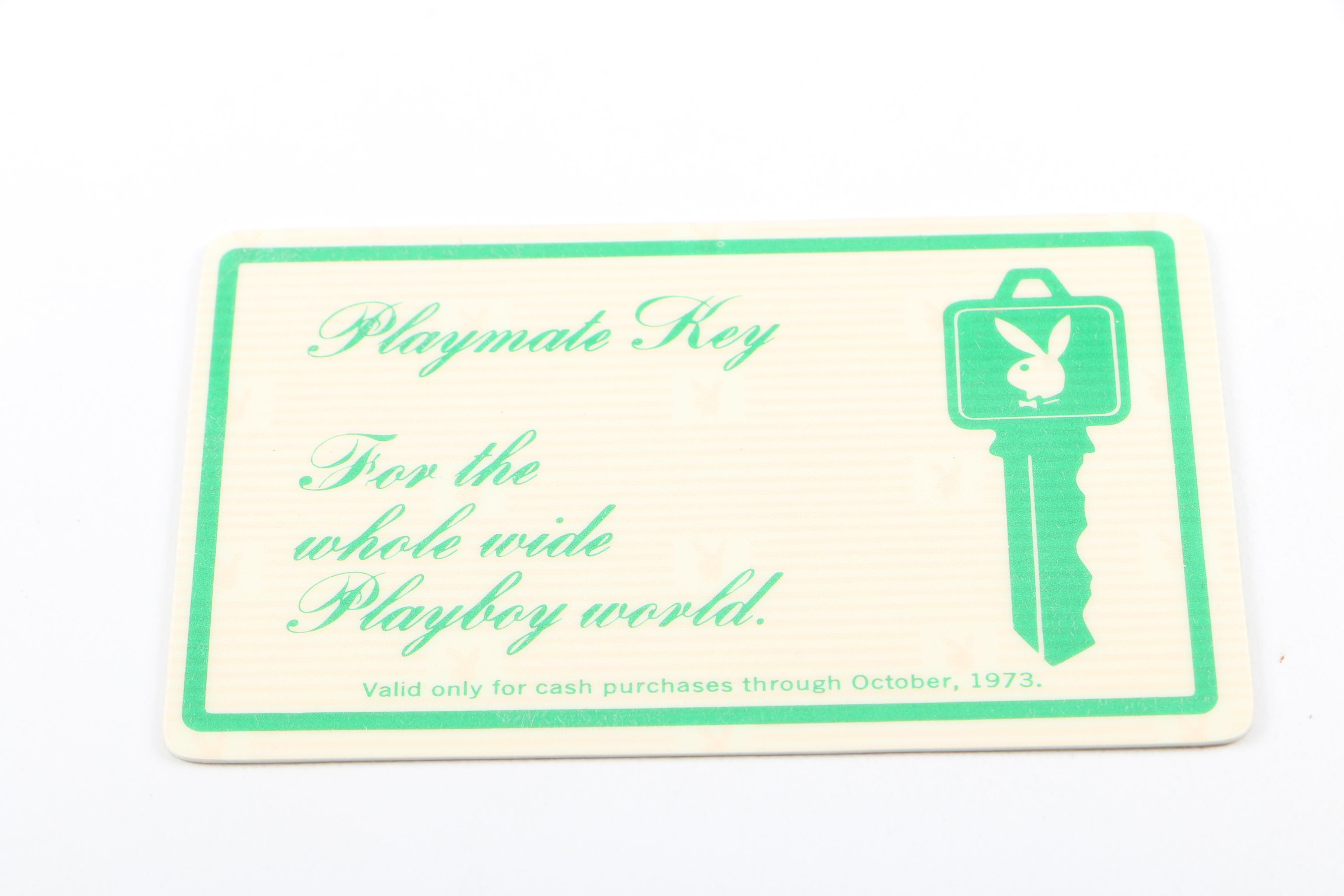 Playboy Bunny Scarf and Playmate Key Necklace