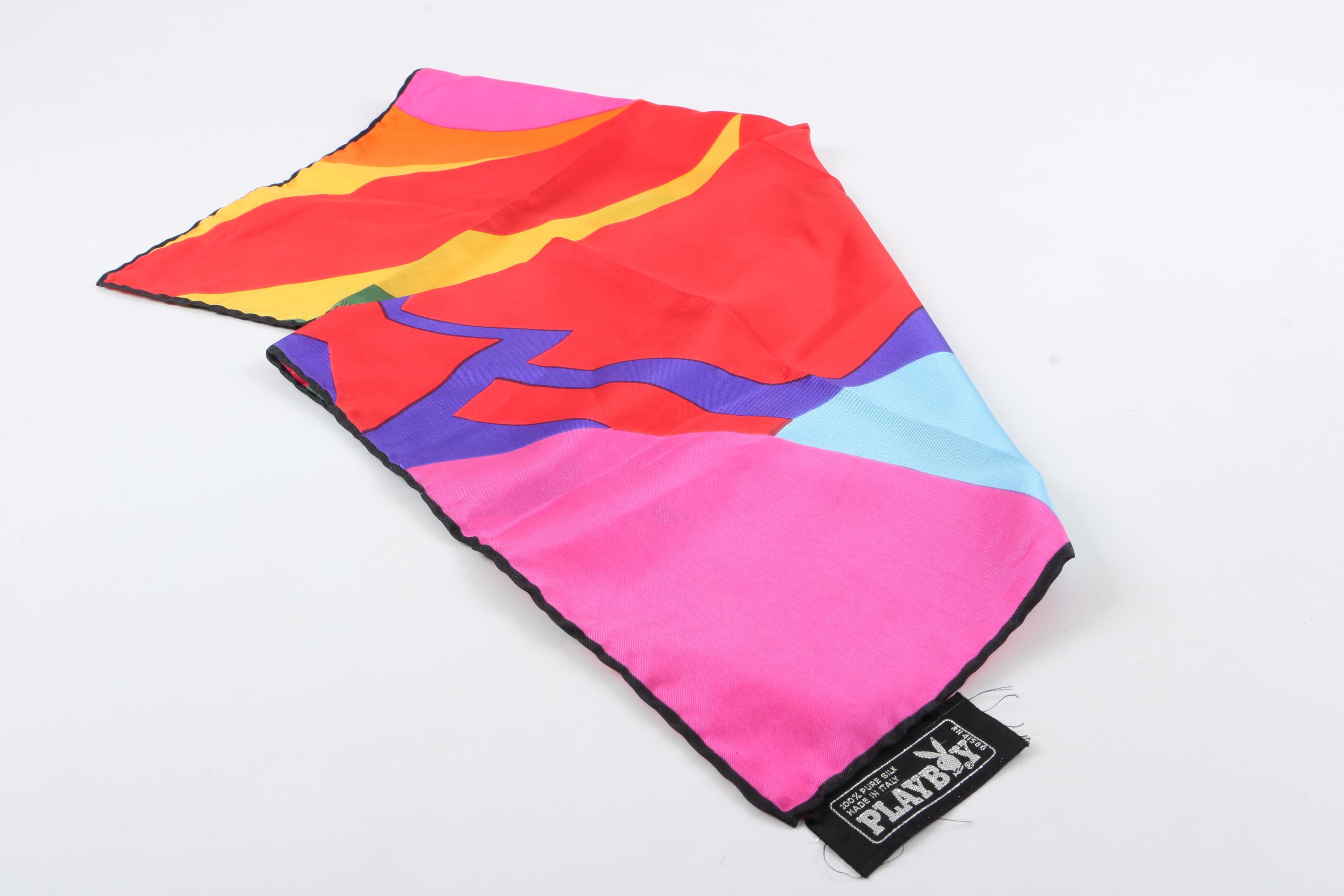 Playboy Bunny Scarf and Playmate Key Necklace