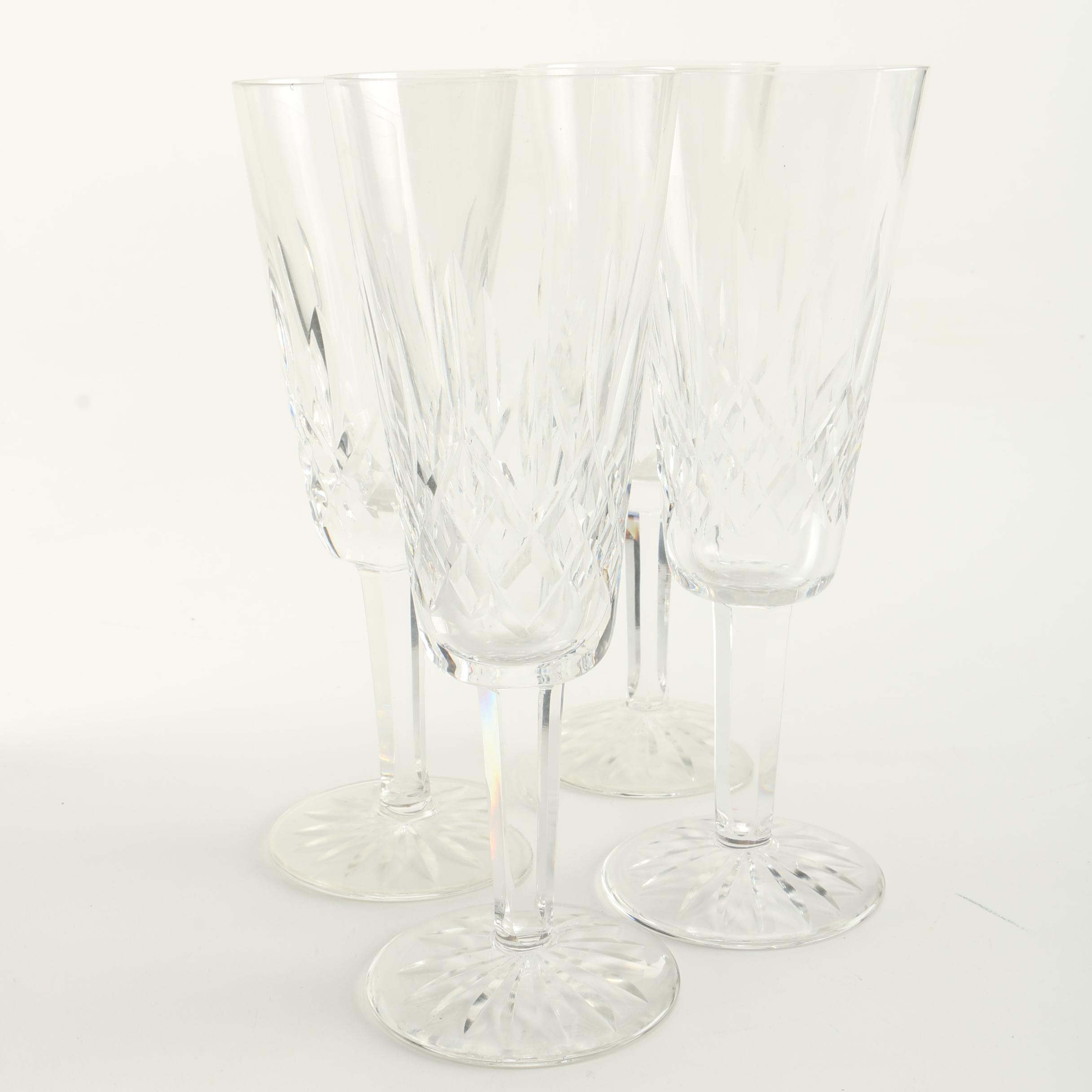 Waterford Crystal "Lismore" Tall Ice Tea Glasses