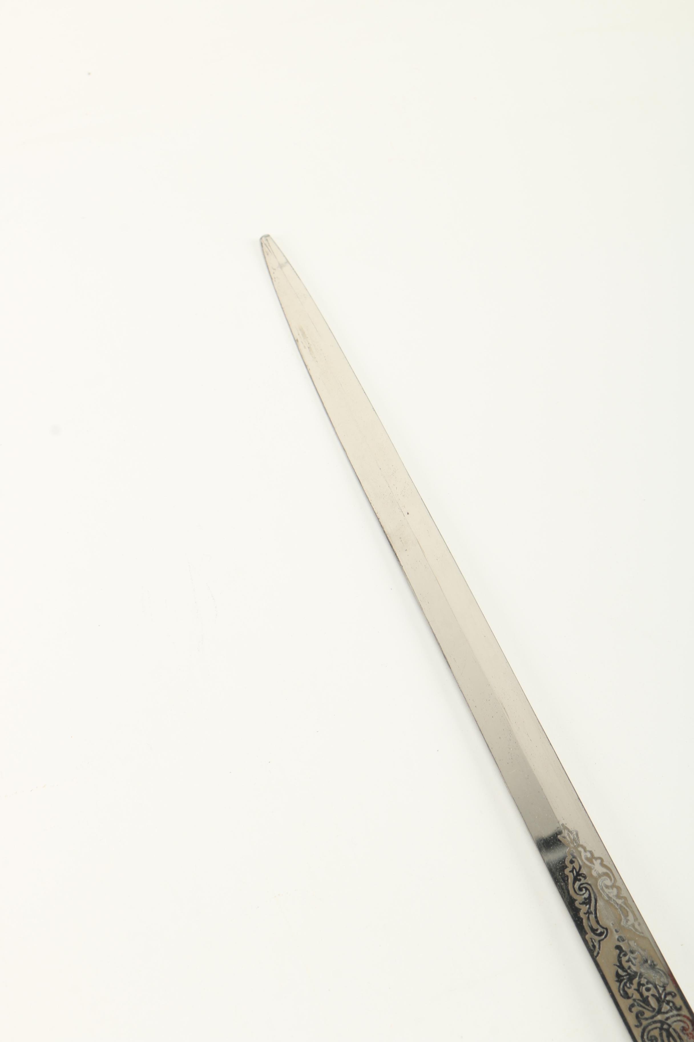 Pettibone Bros. Mfg. Co. Vintage Reproduction Masonic Knight's Templar Sword With Scabbard