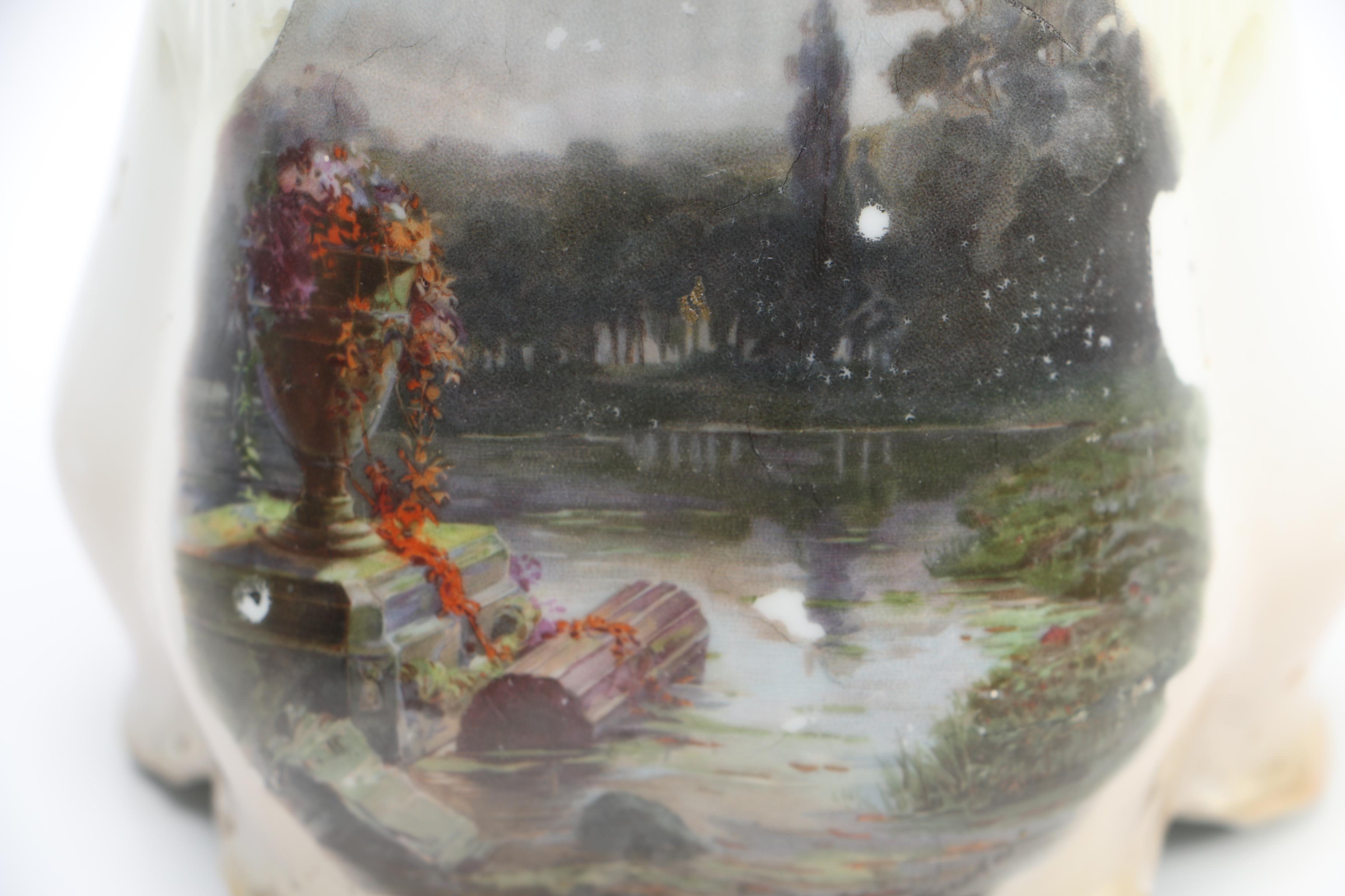 German Porcelain Lidded Jar