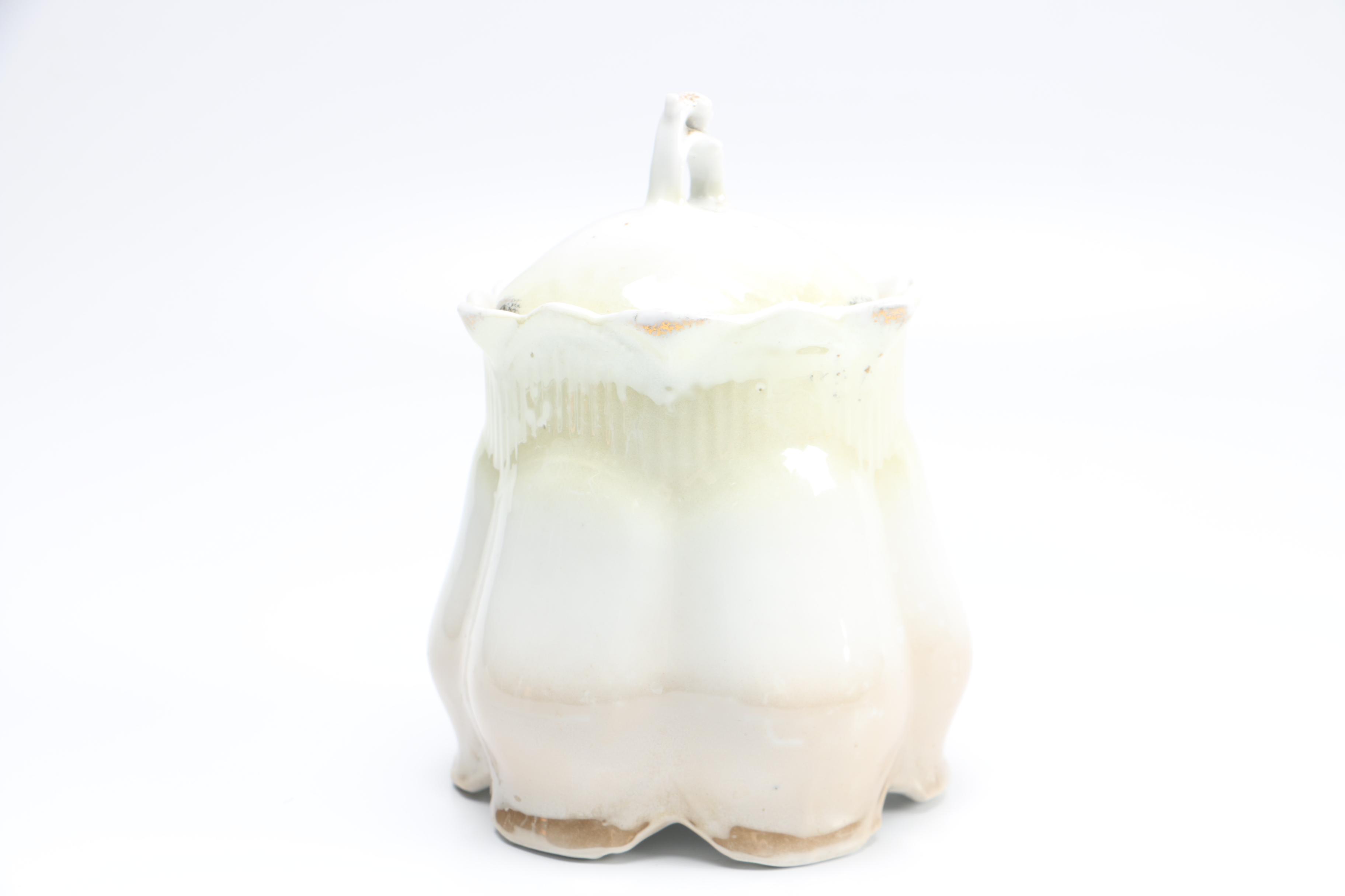 German Porcelain Lidded Jar