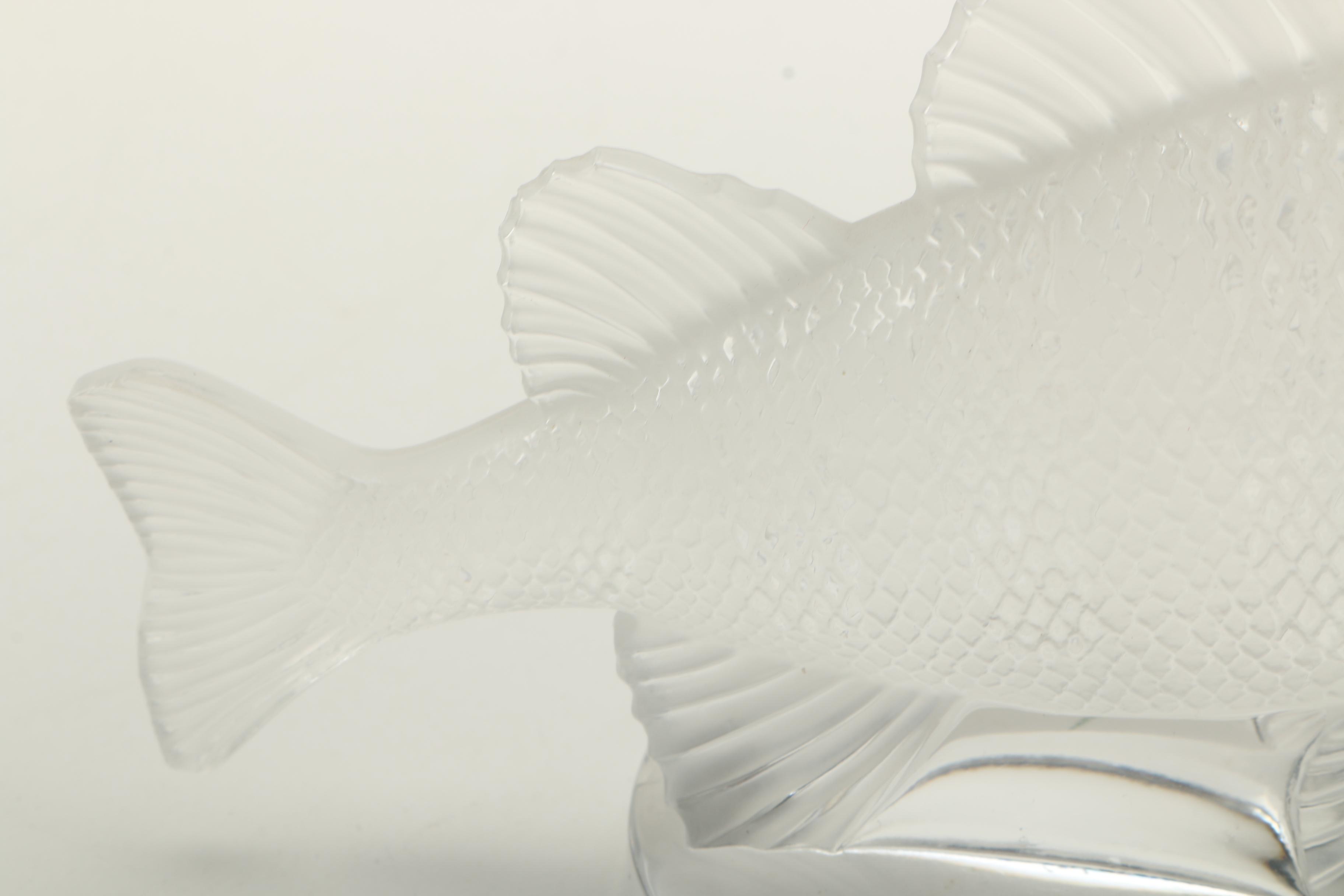 Lalique France "Perch" Crystal Figurine