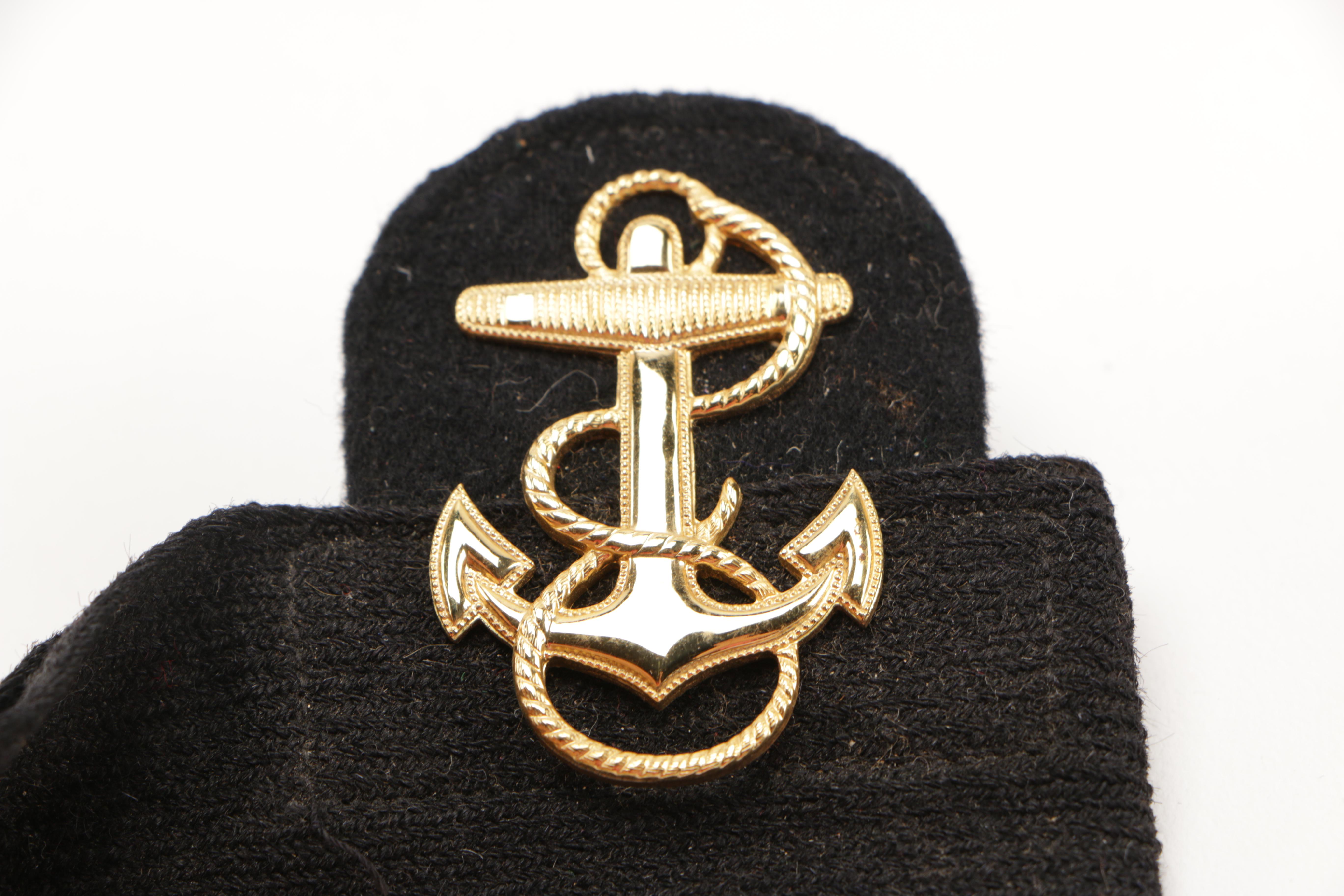 Navy Rank Insignias and Uniform Brass Buttons