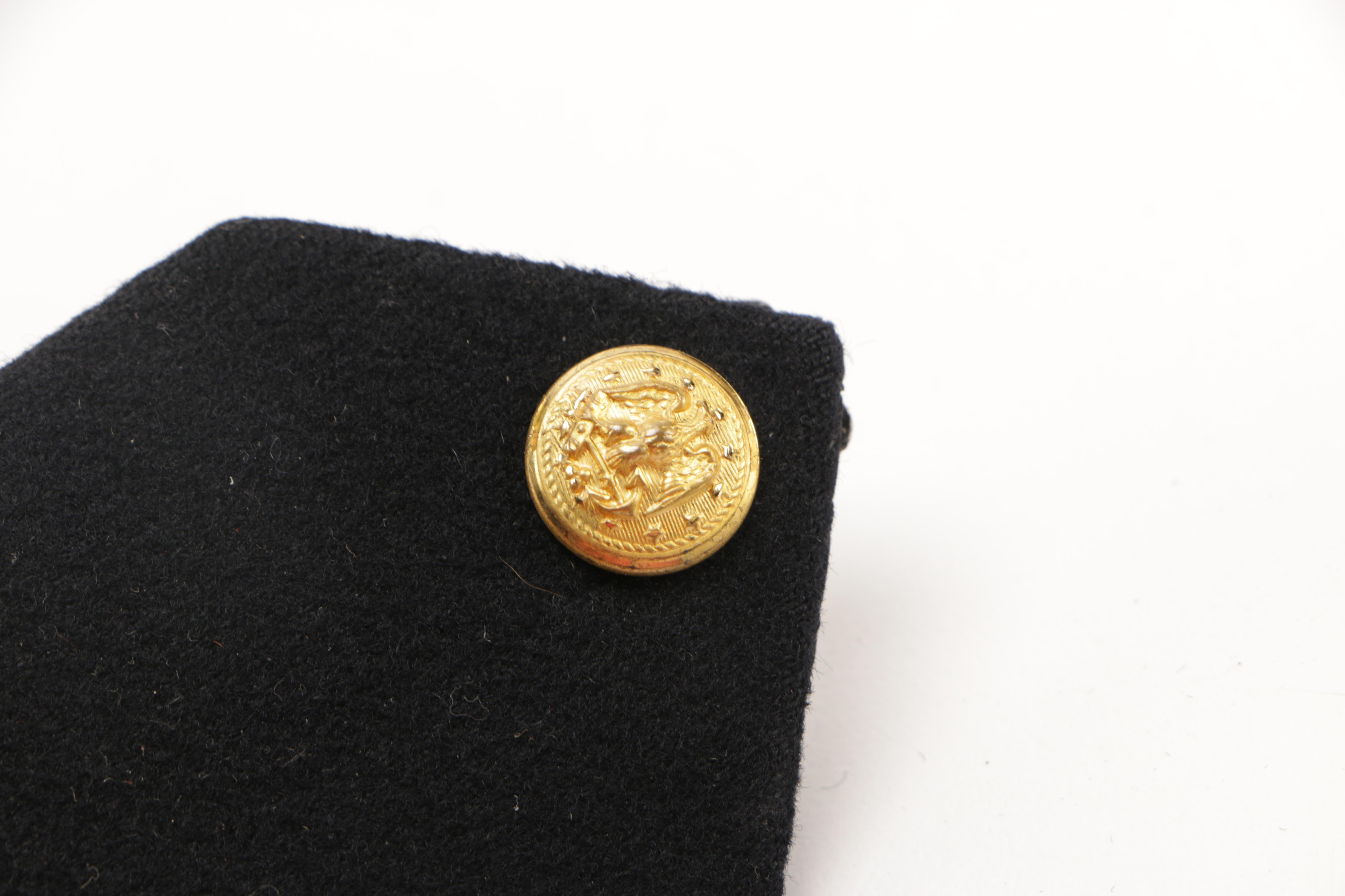 Navy Rank Insignias and Uniform Brass Buttons