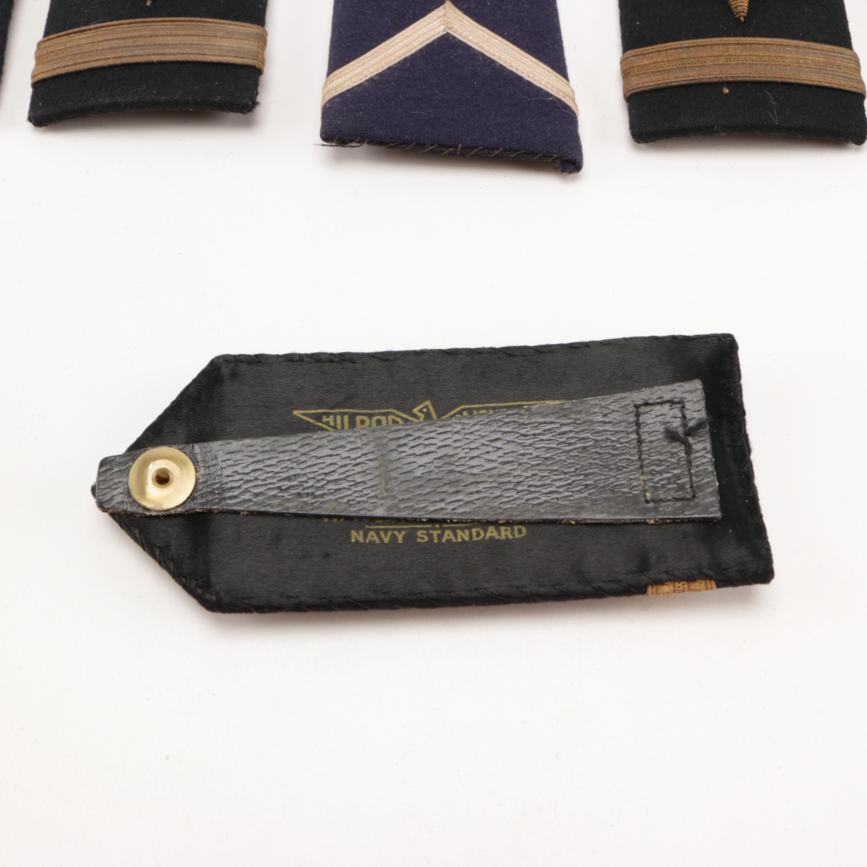 Navy Rank Insignias and Uniform Brass Buttons