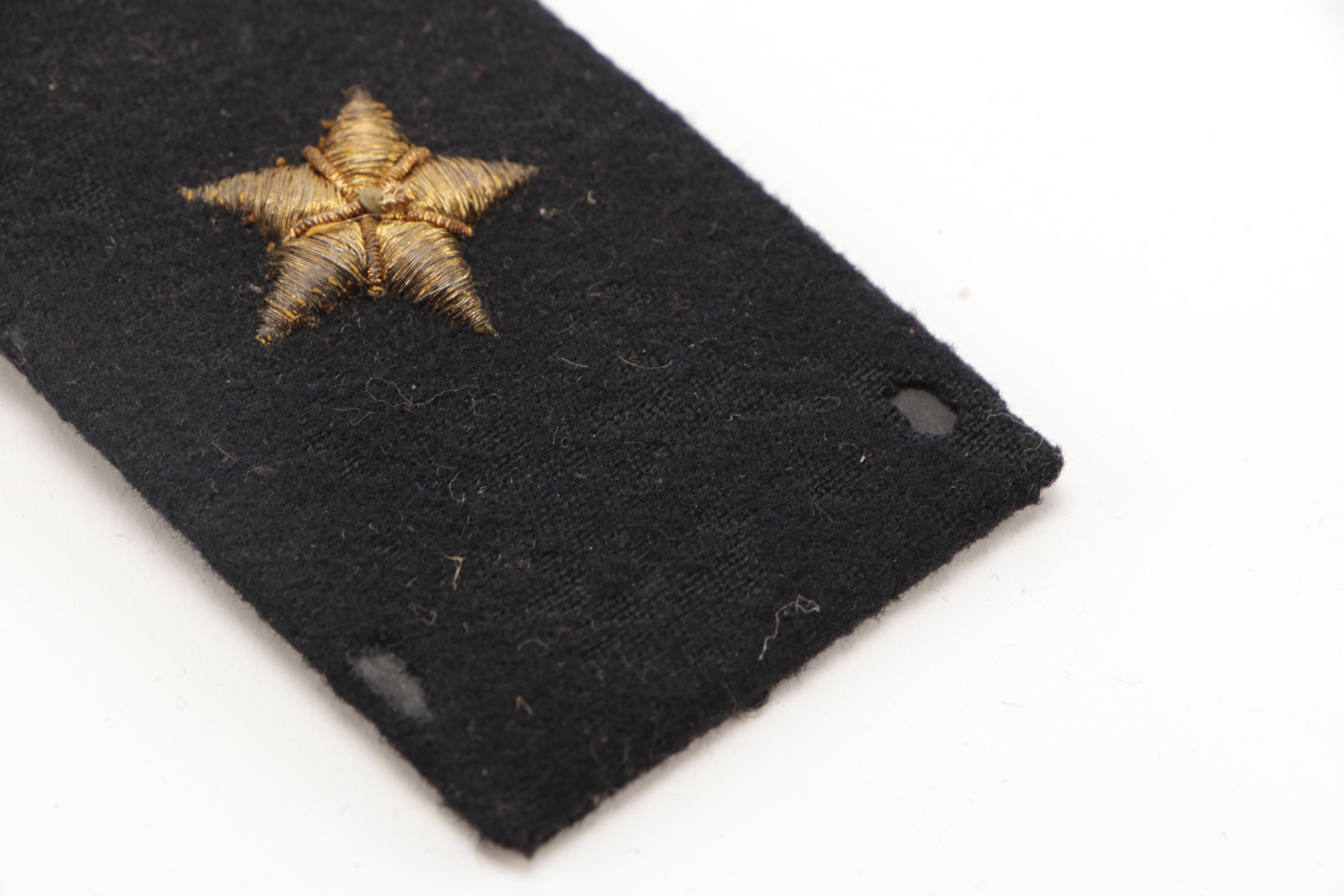 Navy Rank Insignias and Uniform Brass Buttons