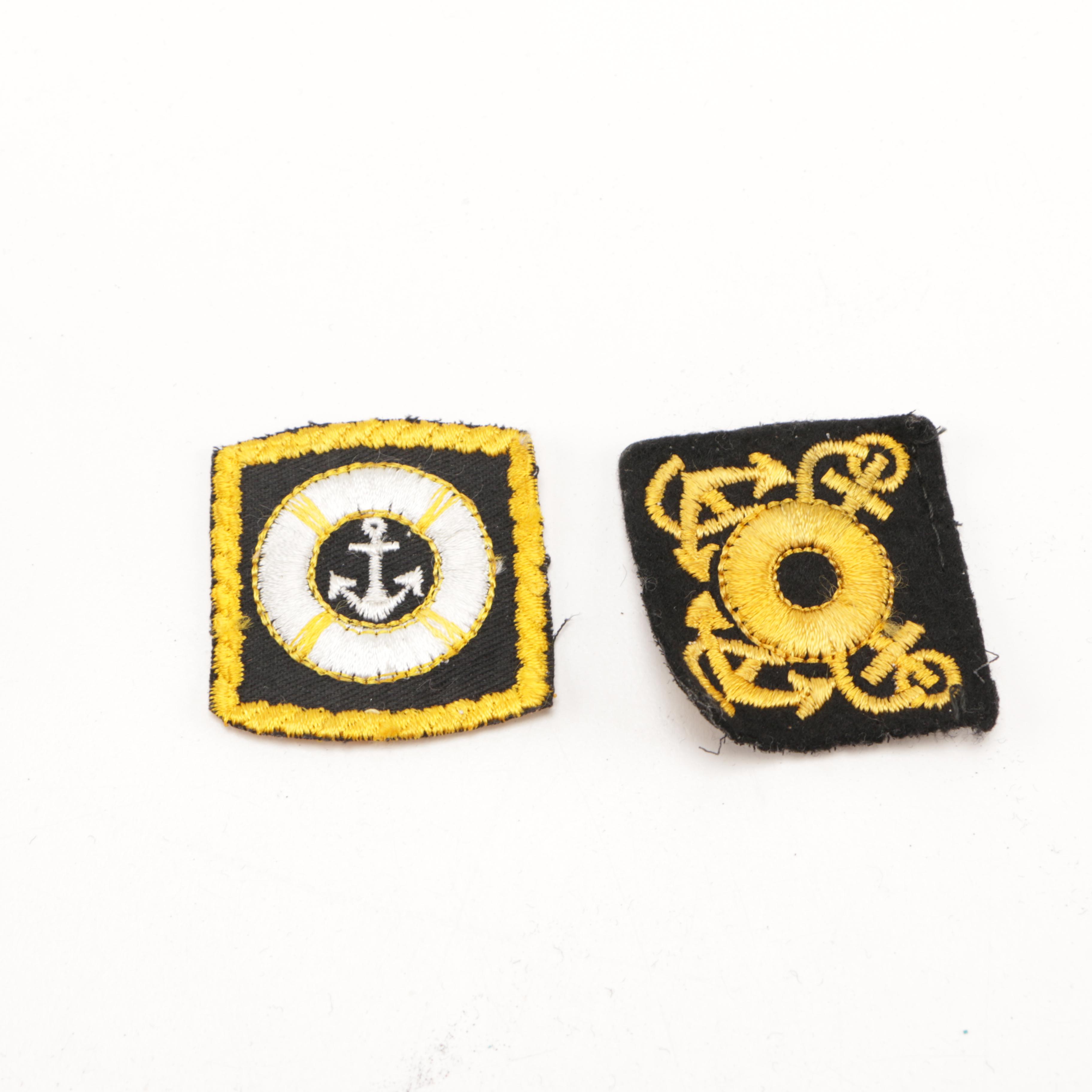 Navy Rank Insignias and Uniform Brass Buttons