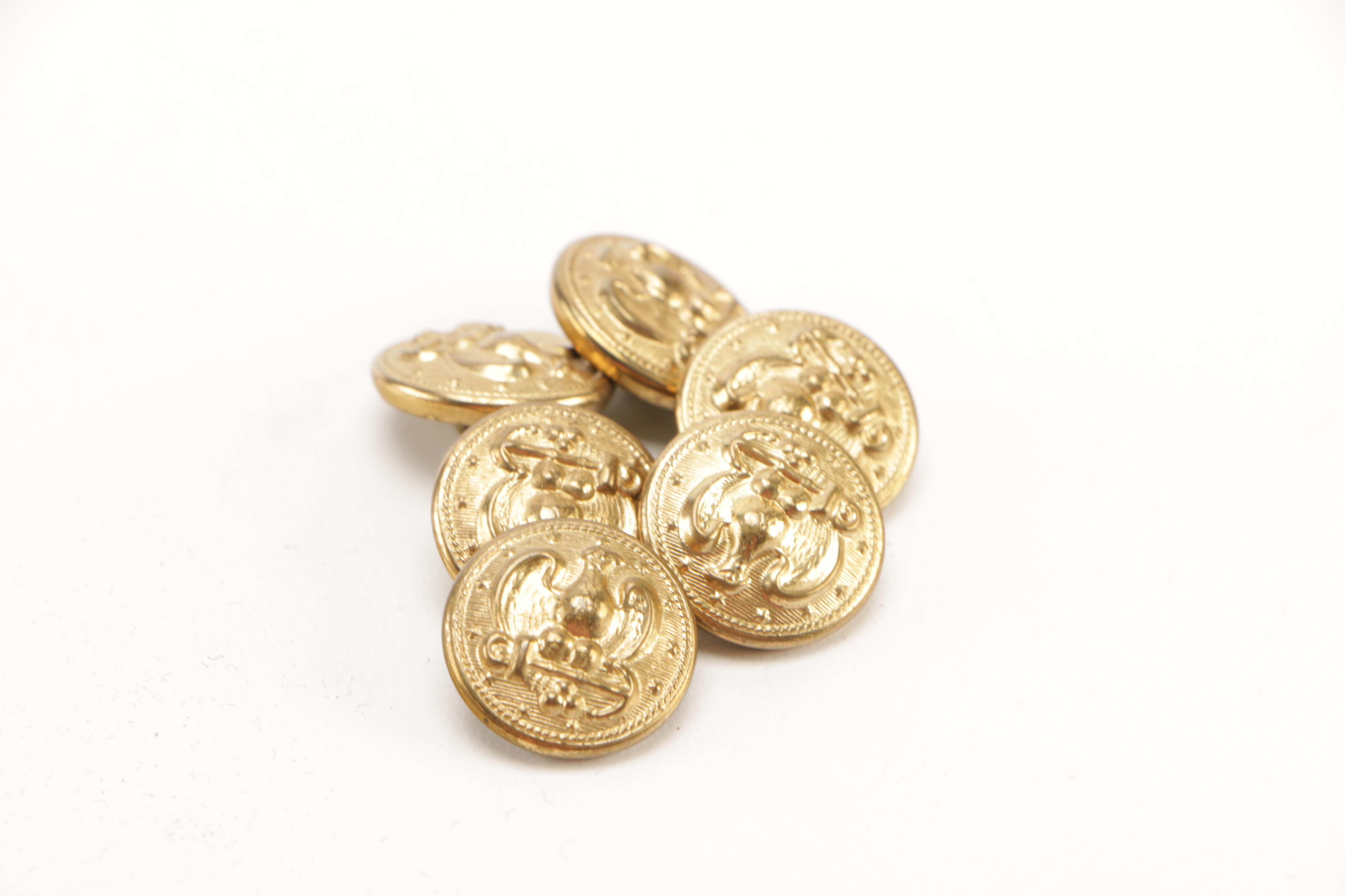 Navy Rank Insignias and Uniform Brass Buttons