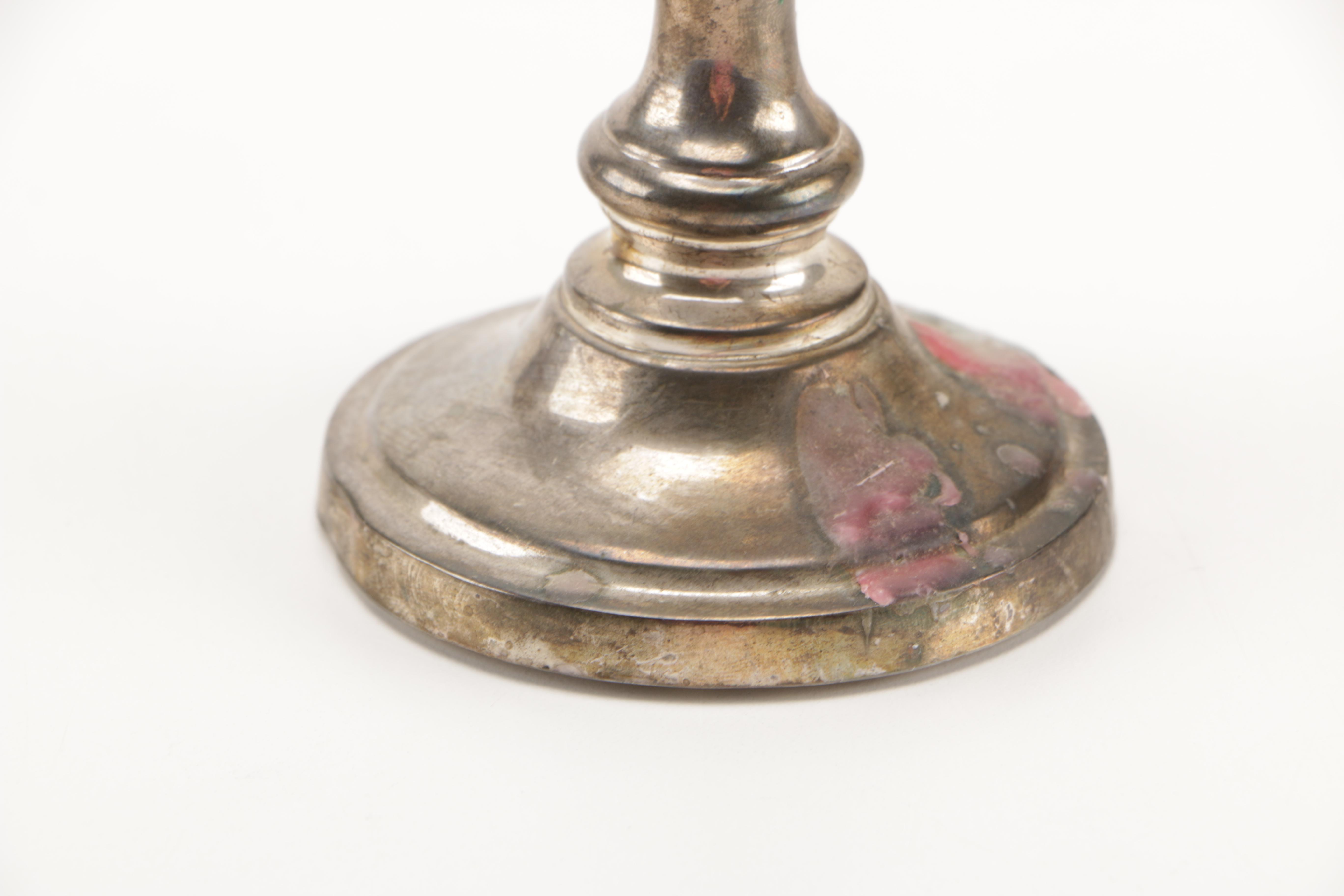 Thai Weighted Sterling Candleholder