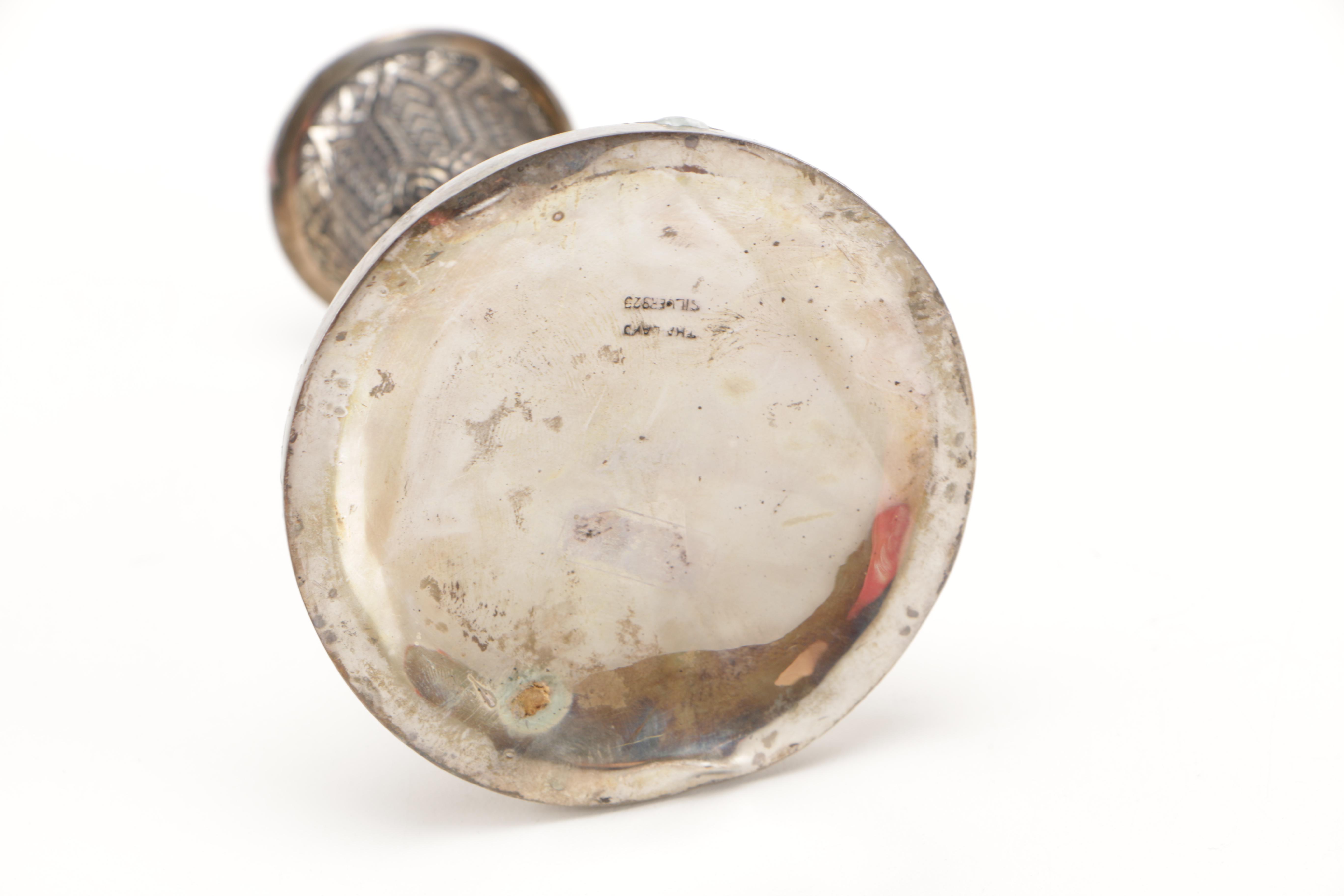 Thai Weighted Sterling Candleholder