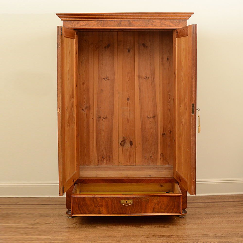 Empire Style Burled Armoire