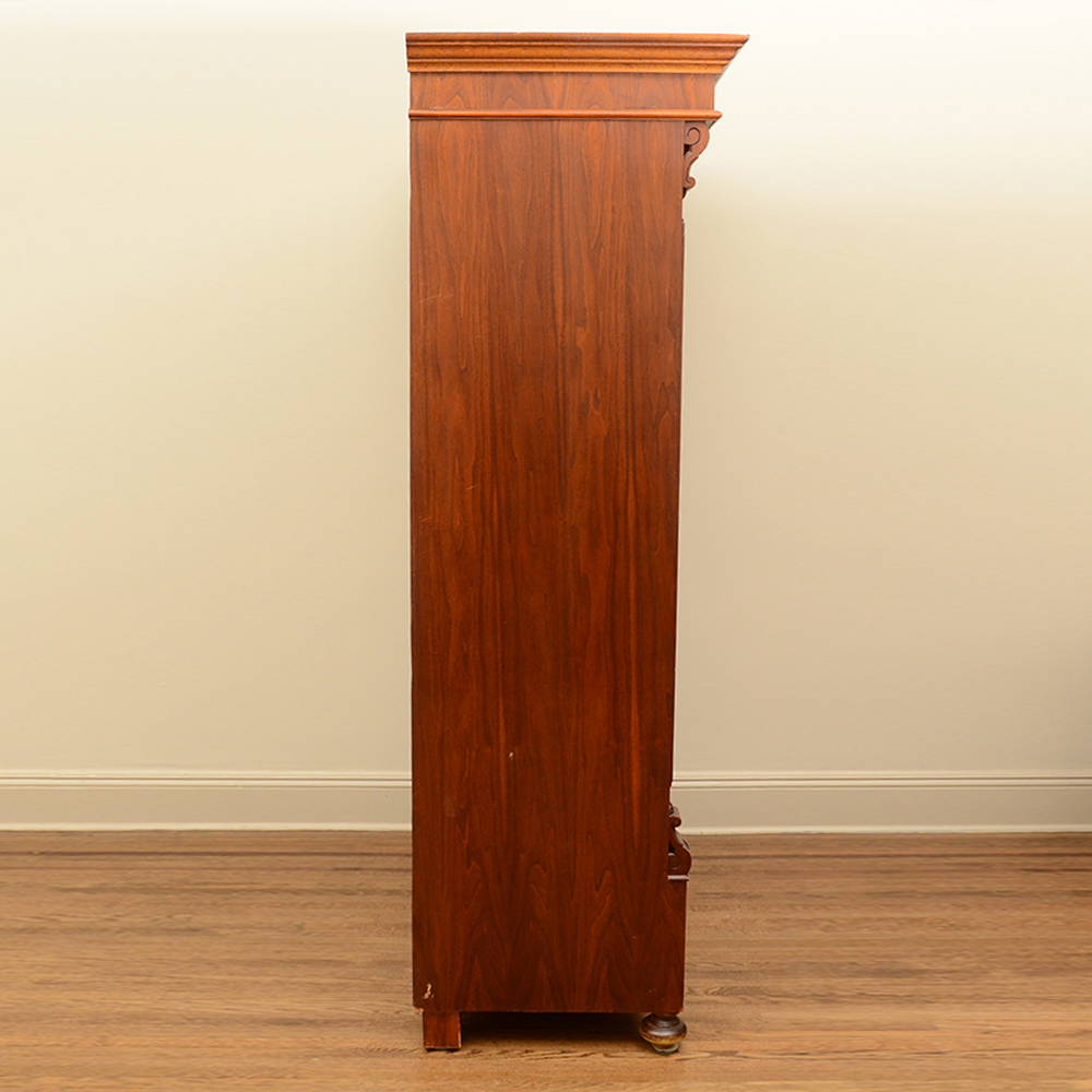 Empire Style Burled Armoire