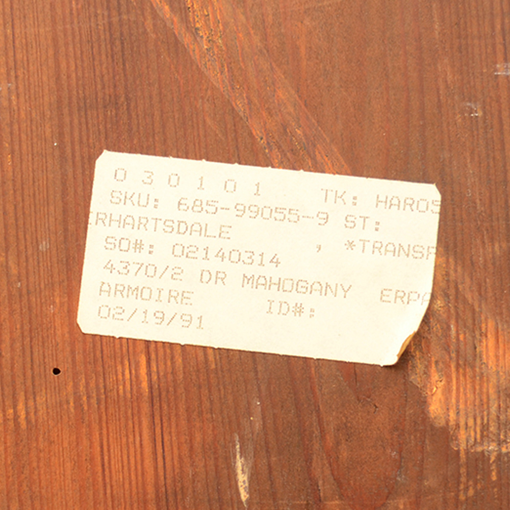 Empire Style Burled Armoire