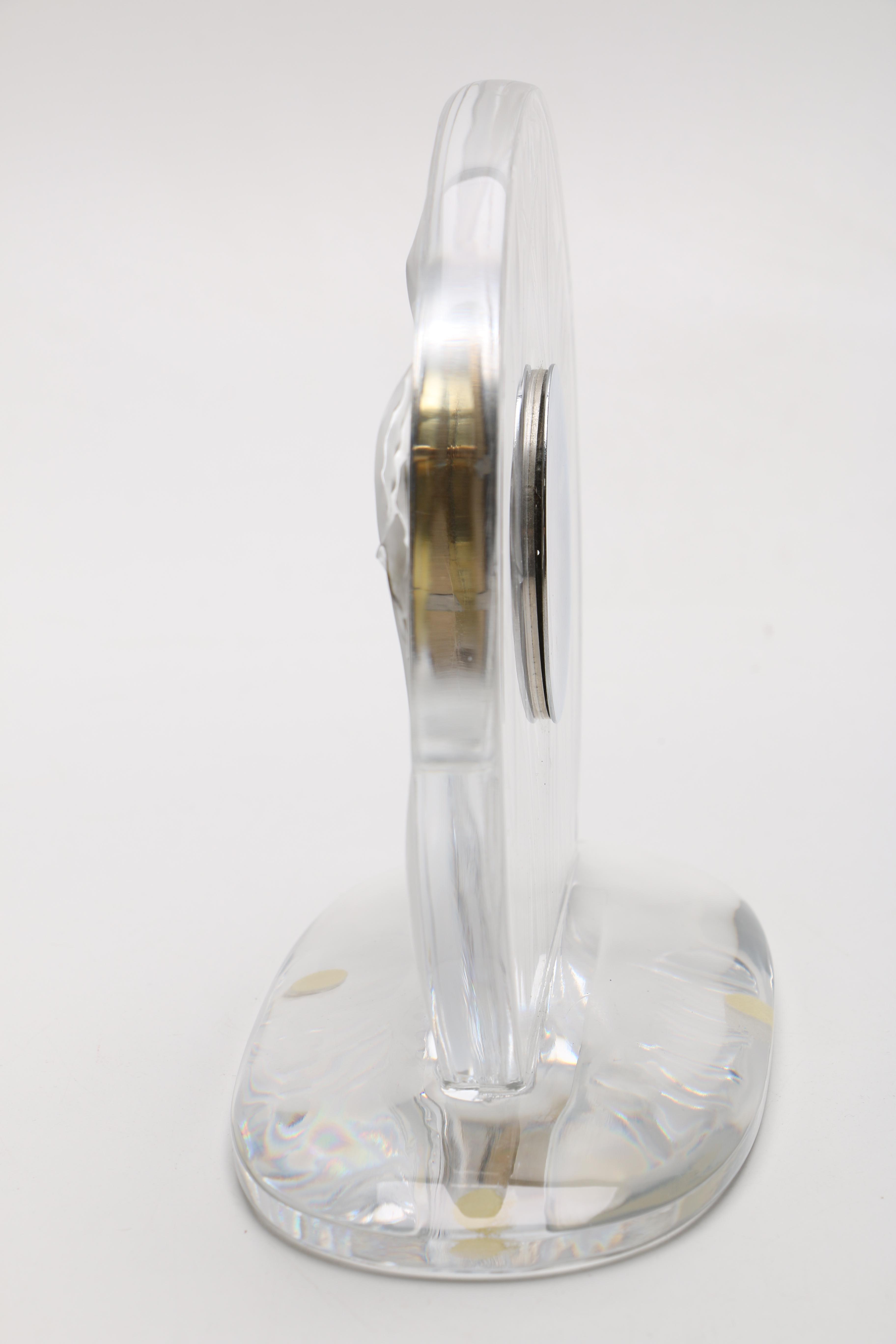 Lalique "Iris" Mantel Clock