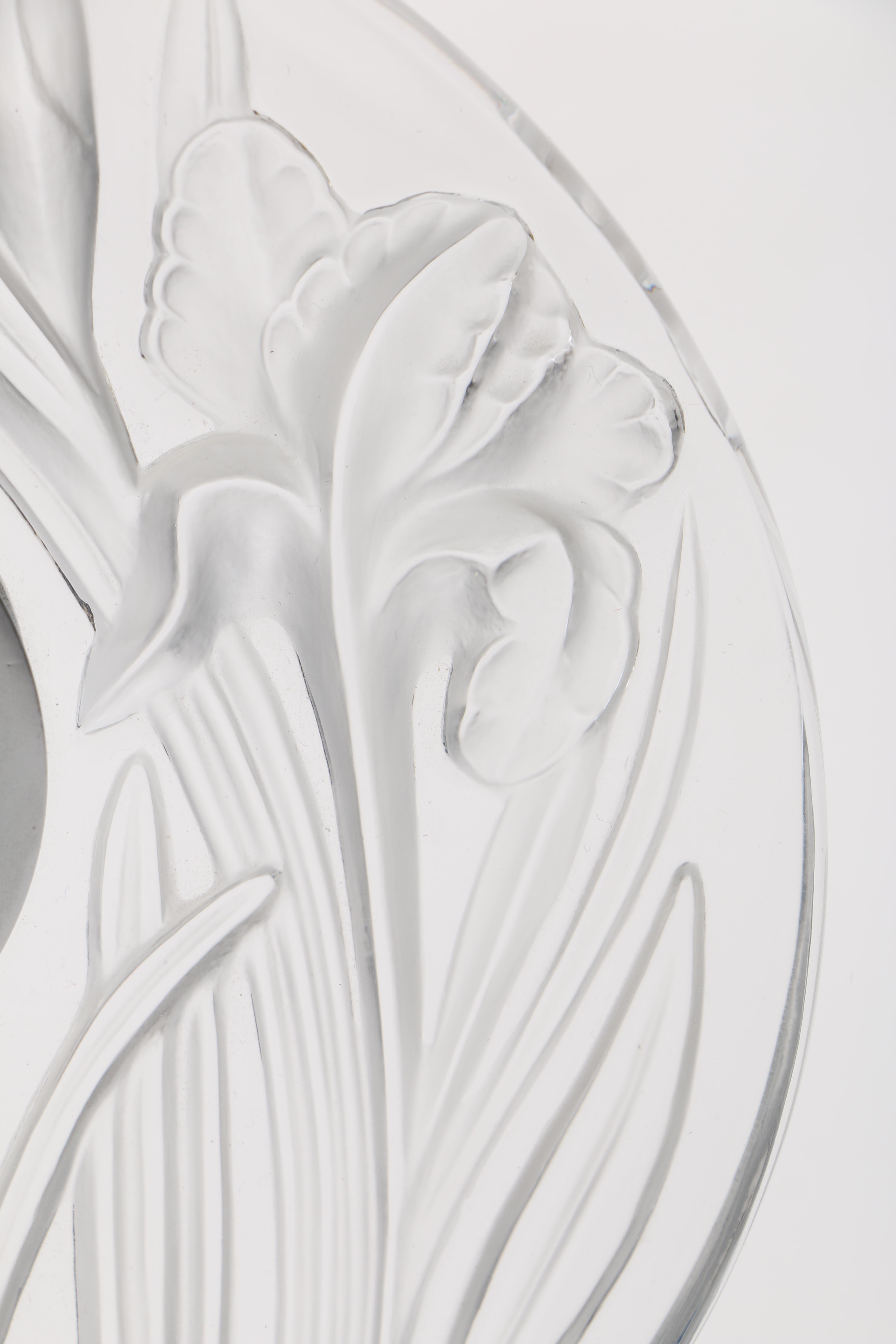 Lalique "Iris" Mantel Clock