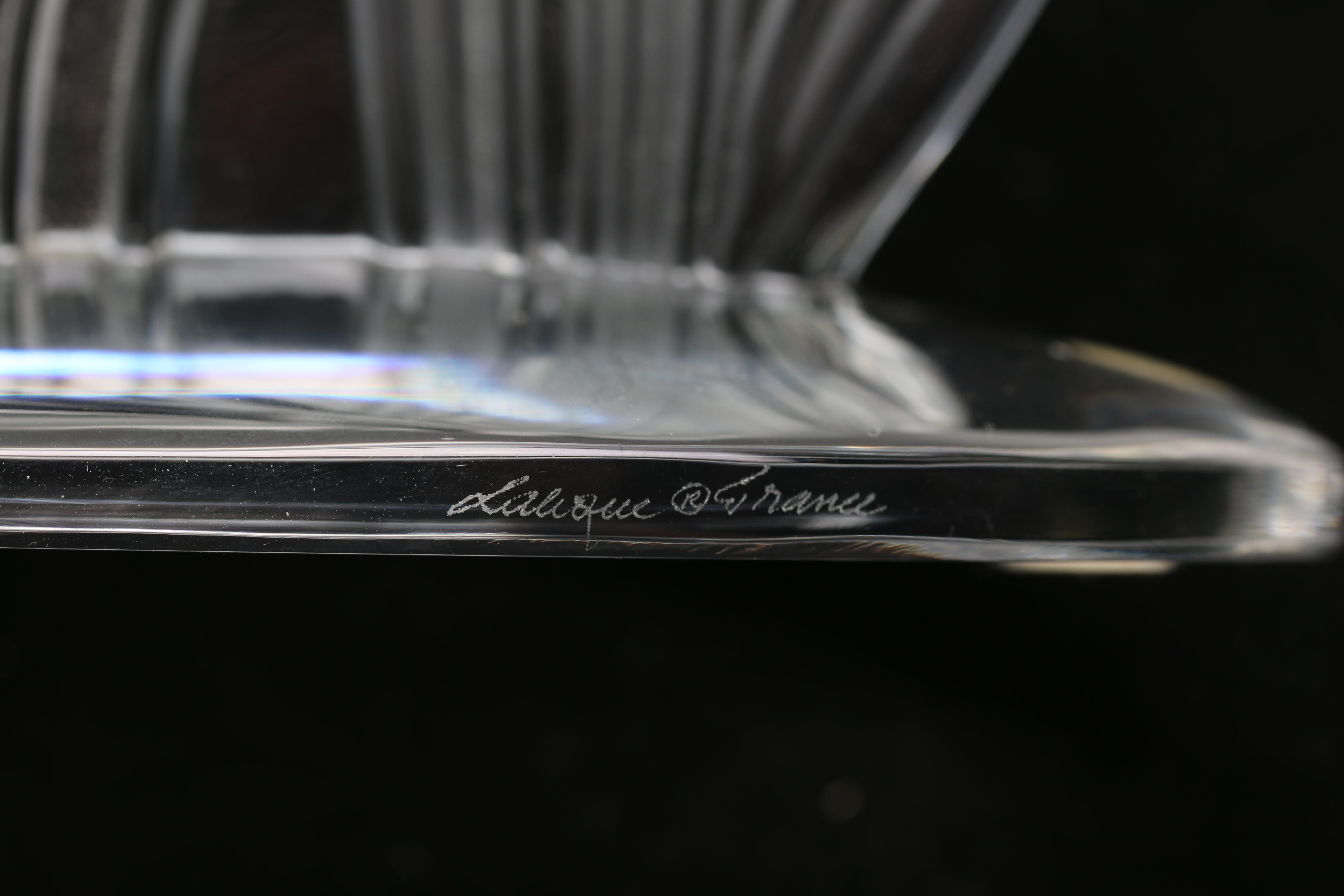 Lalique "Iris" Mantel Clock