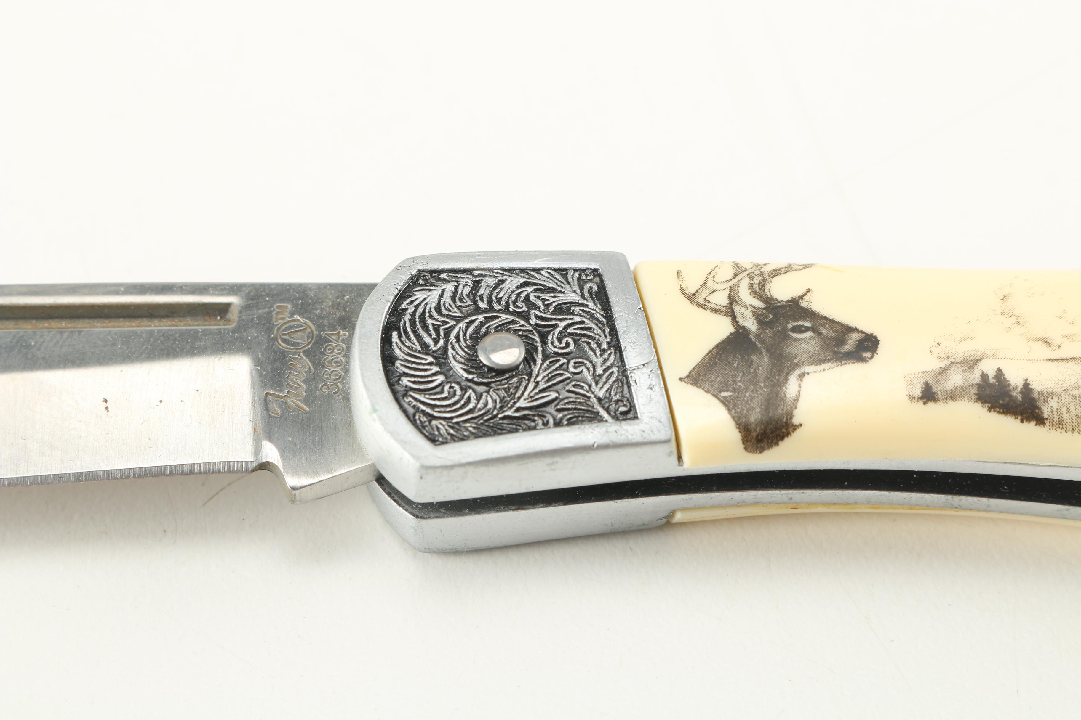 Fury Collectibles Folding Knife in Case