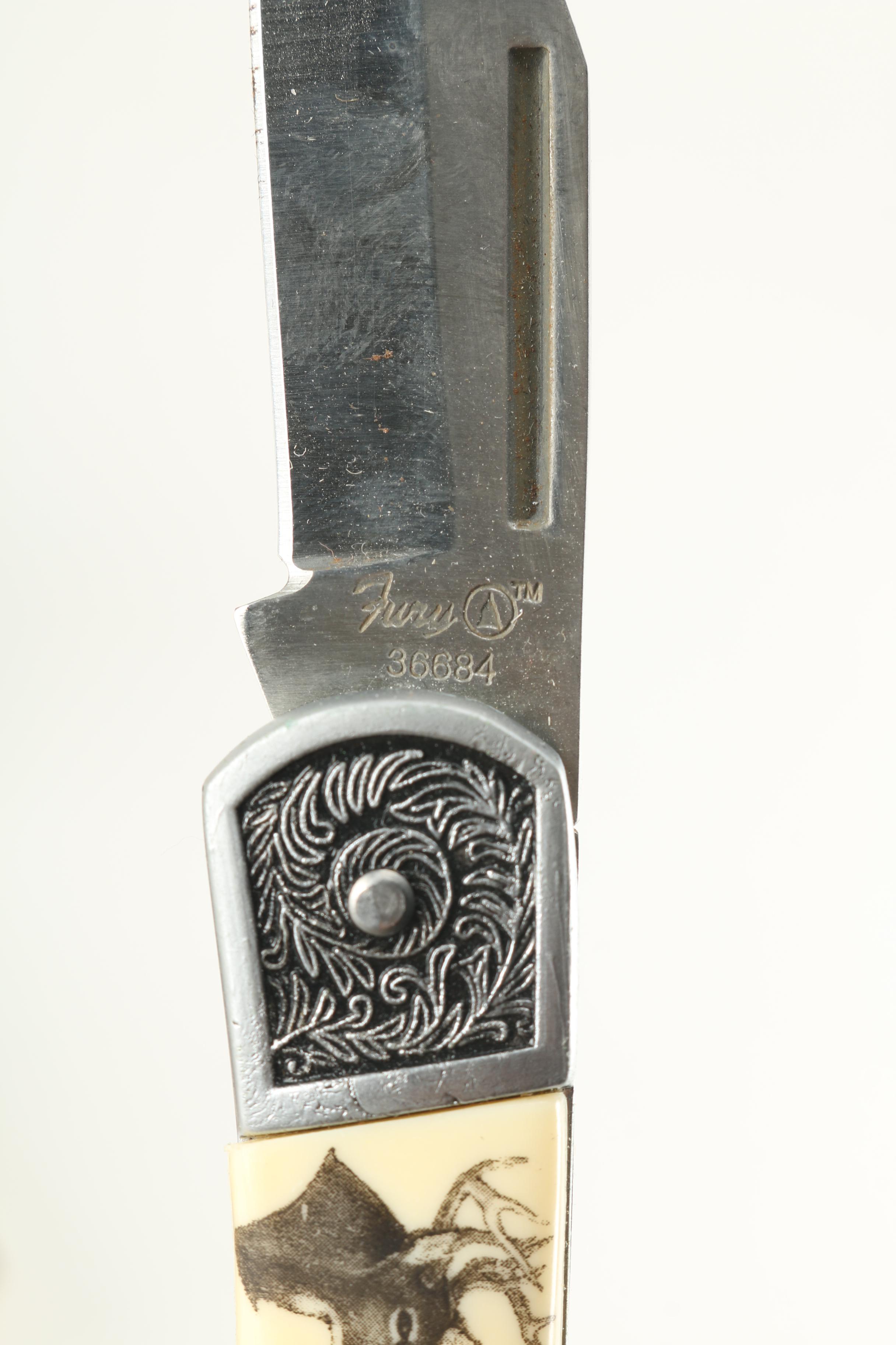 Fury Collectibles Folding Knife in Case