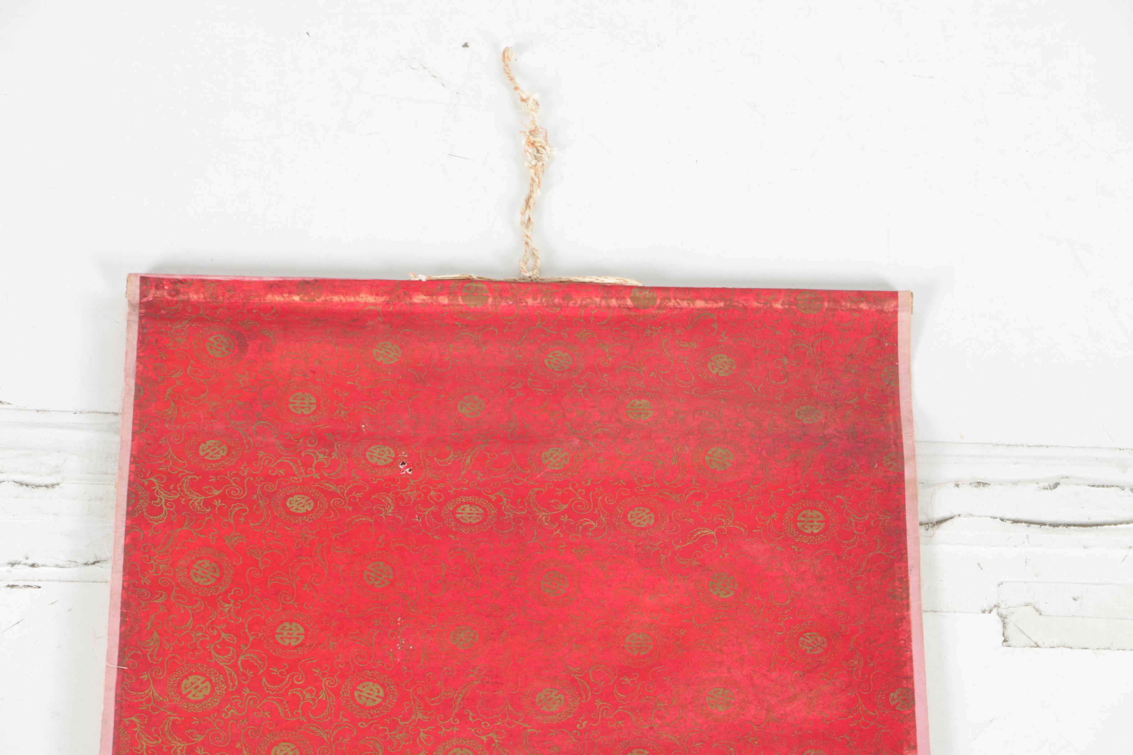 East Asian Gouache and Ink Hanging Scrolls