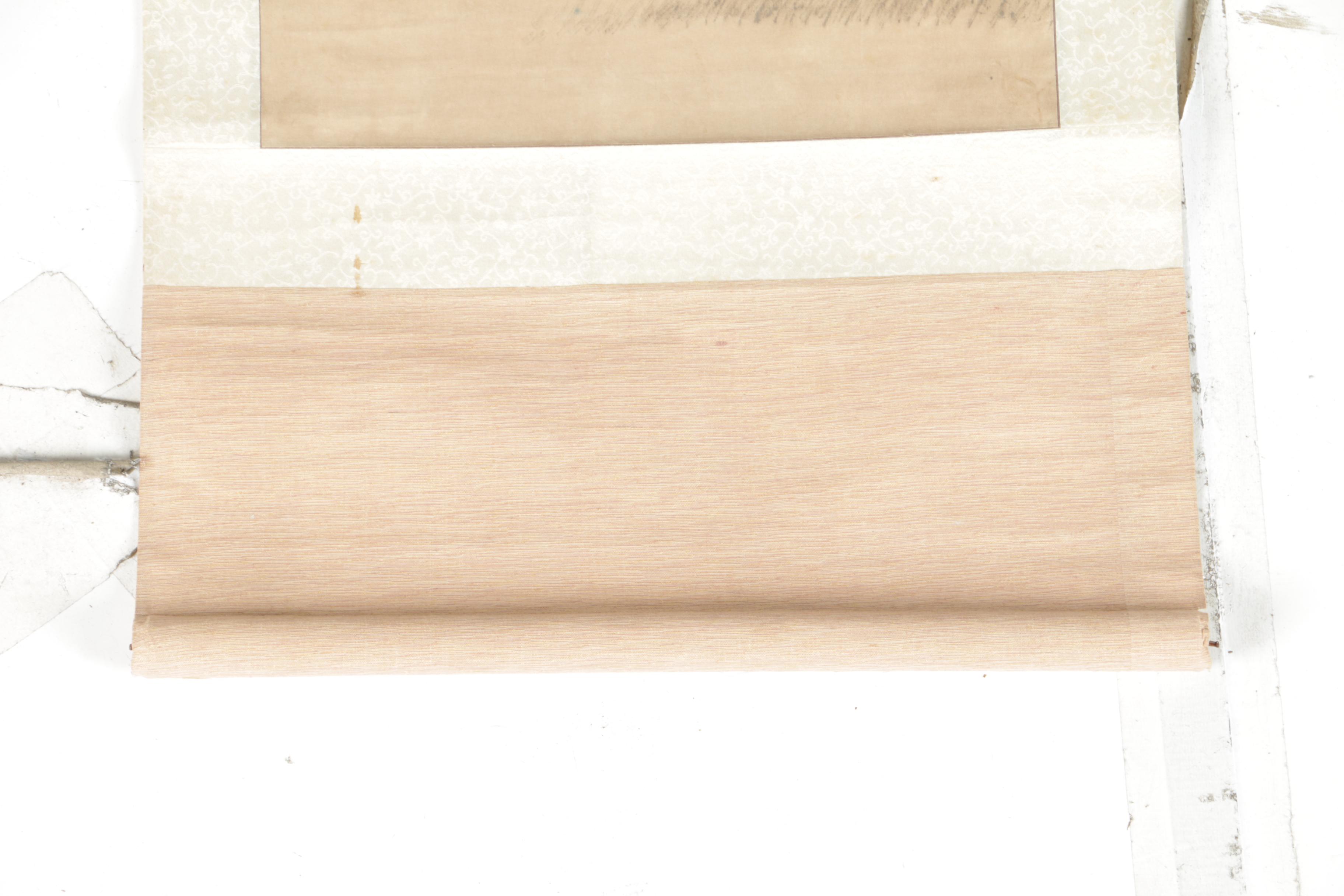 East Asian Gouache and Ink Hanging Scrolls