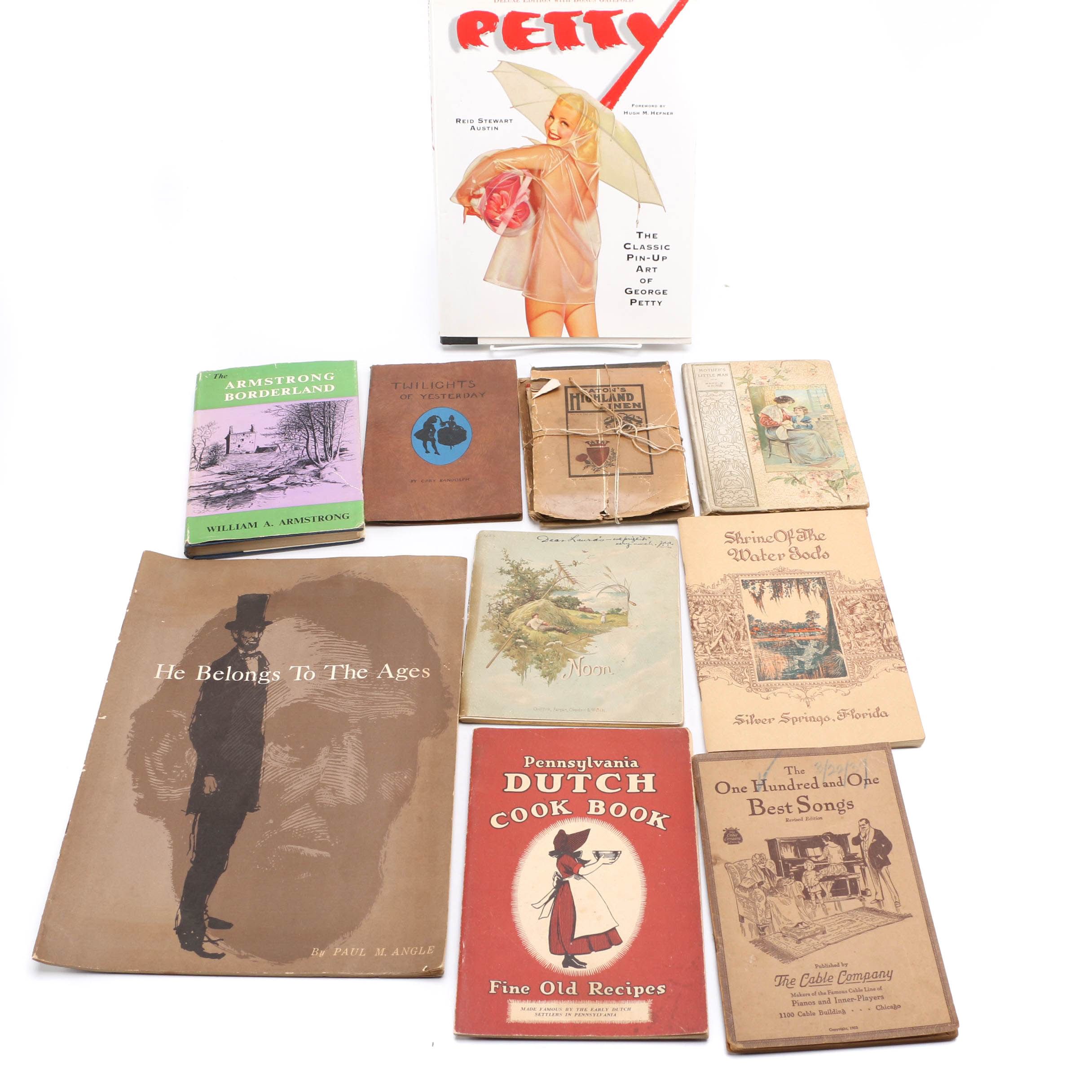 Assortment of Books including First Impression "The Armstrong Borderland" by William A. Armstrong