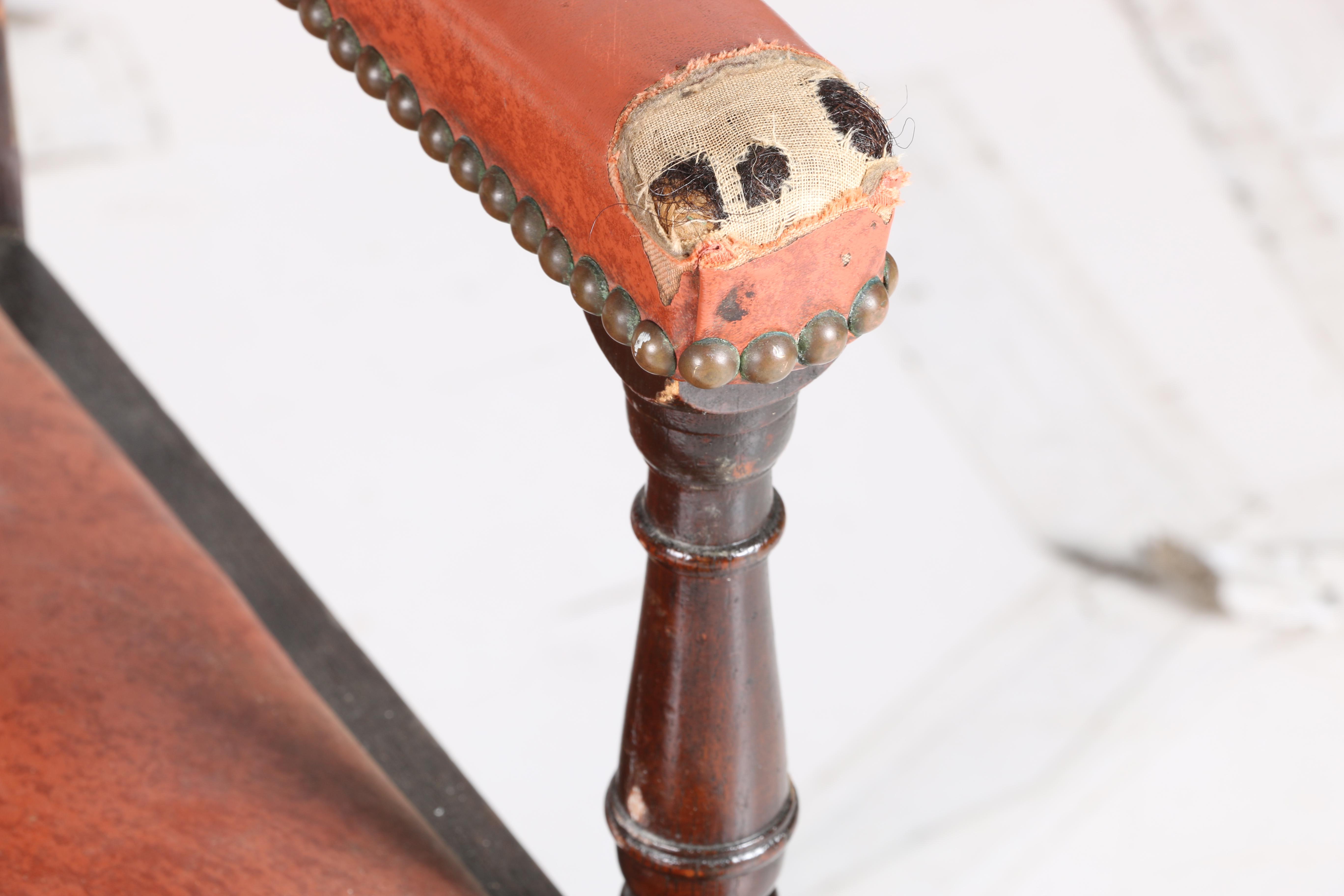 Vintage William and Mary Style Oak Dining Chairs