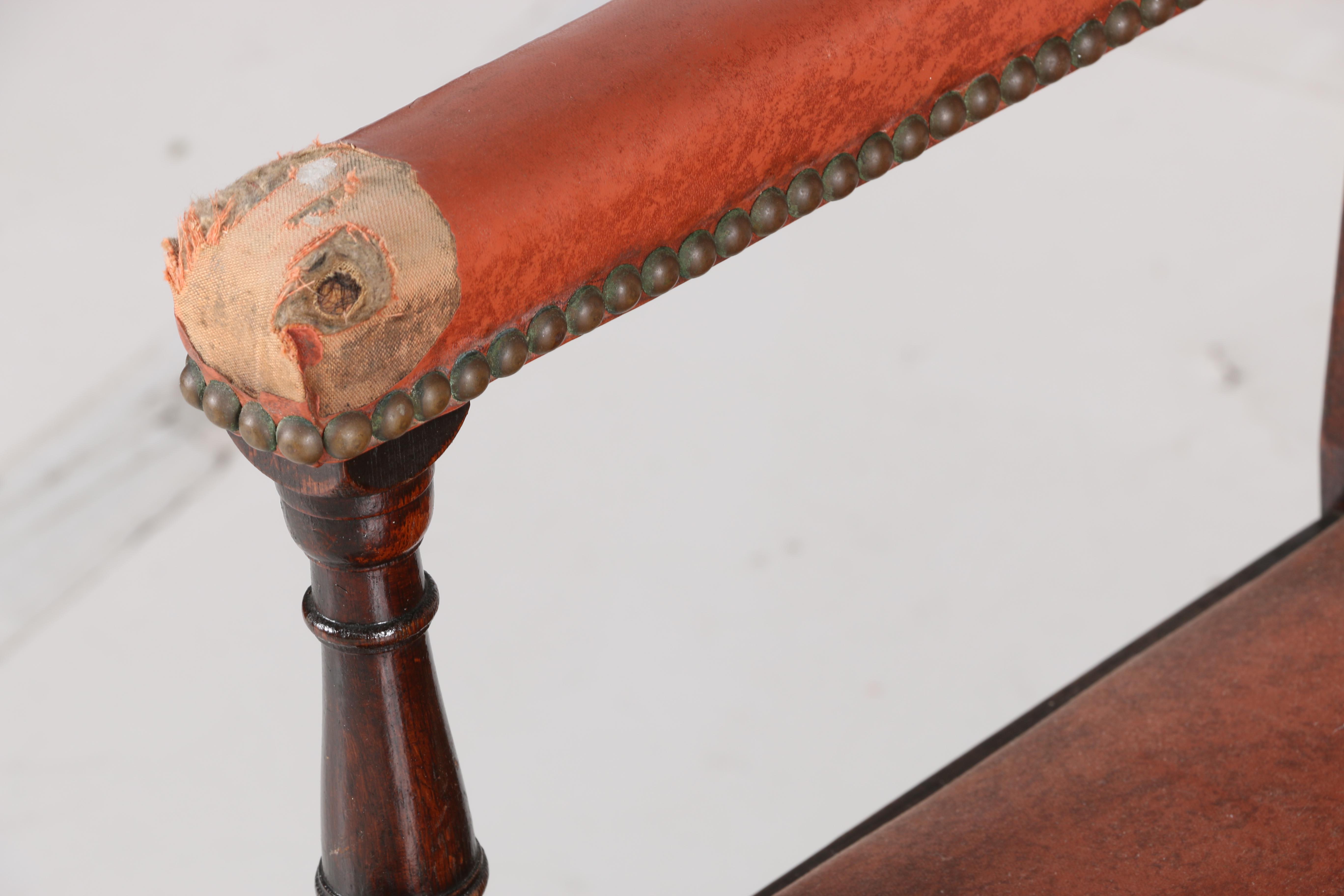 Vintage William and Mary Style Oak Dining Chairs