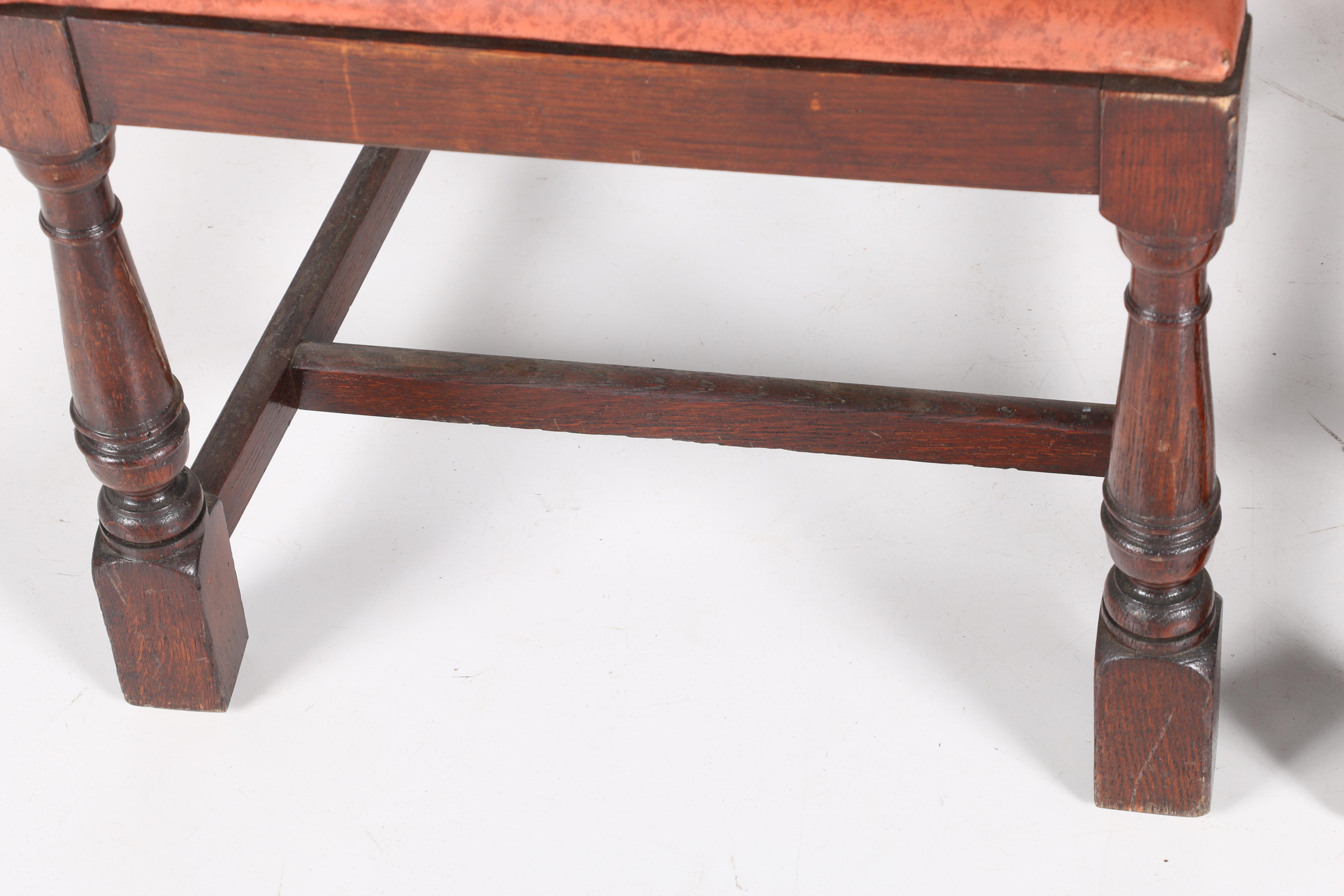 Vintage William and Mary Style Oak Dining Chairs