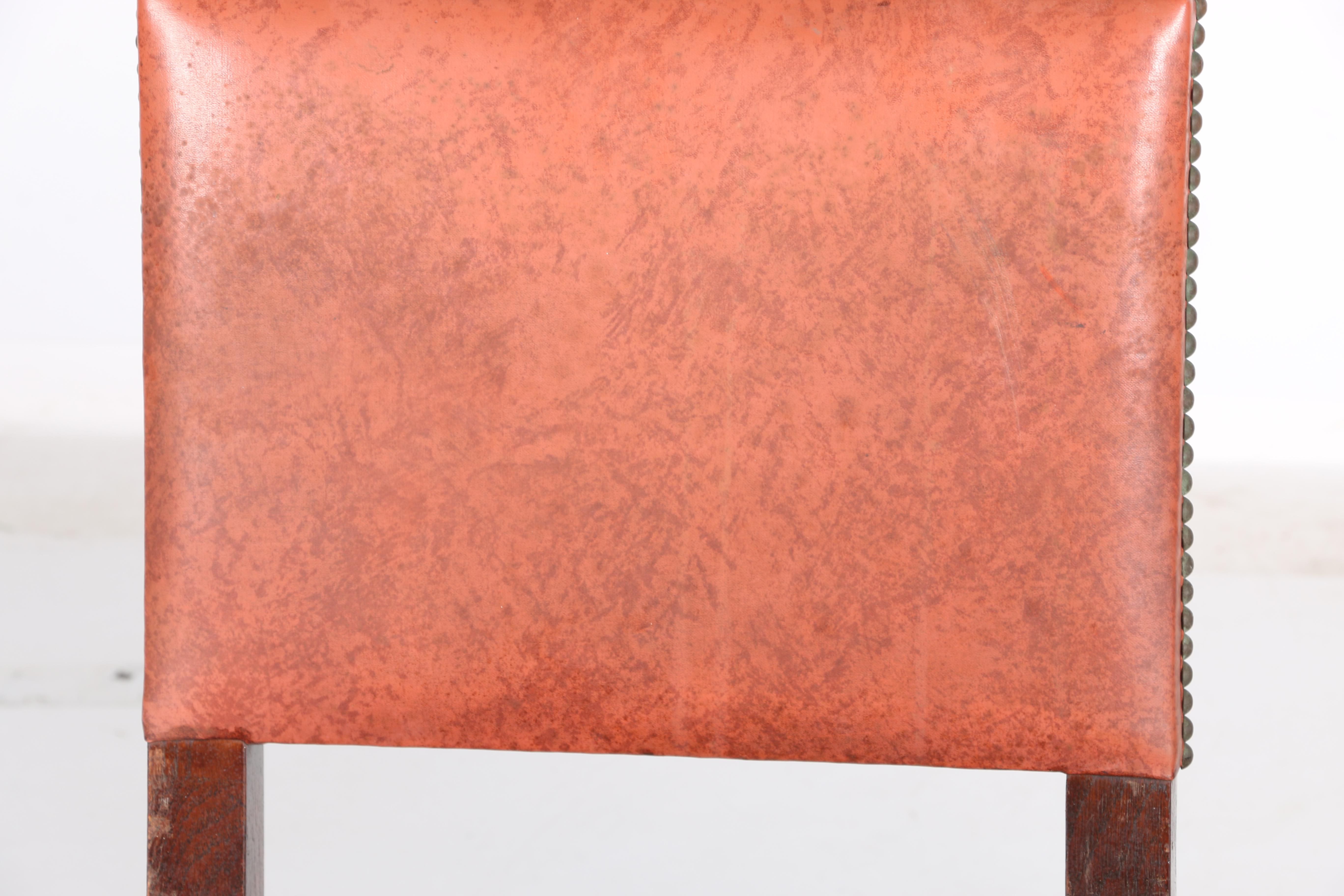 Vintage William and Mary Style Oak Dining Chairs