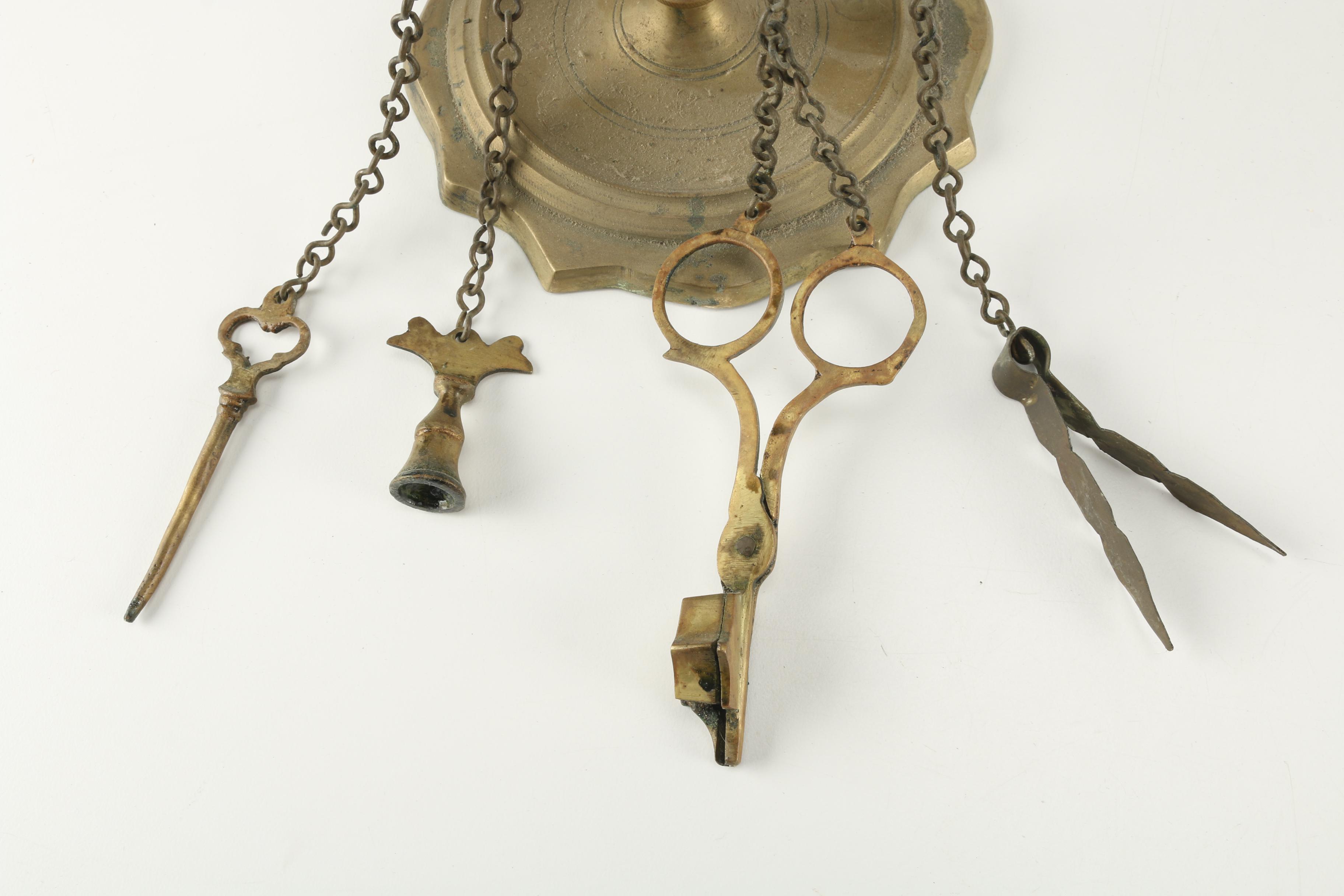 Antique Brass Whale Oil Lamps