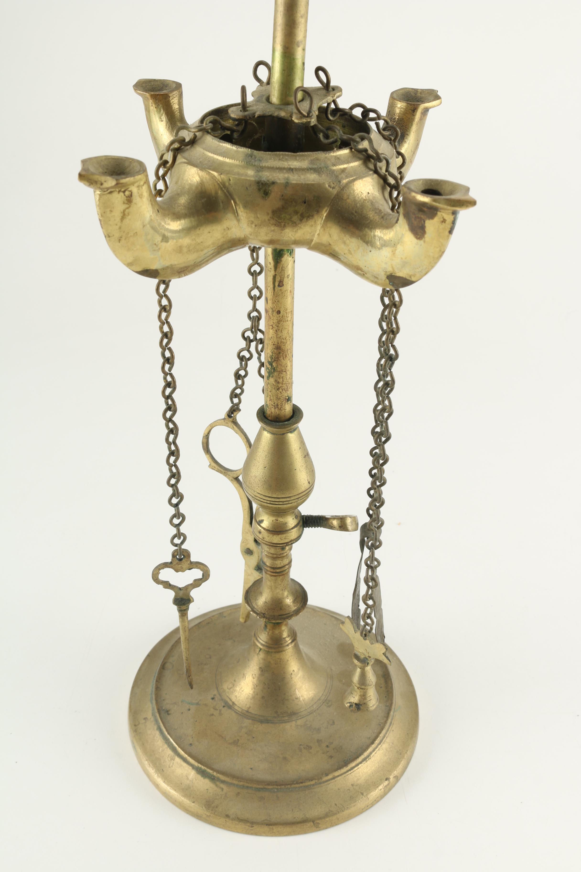 Antique Brass Whale Oil Lamps