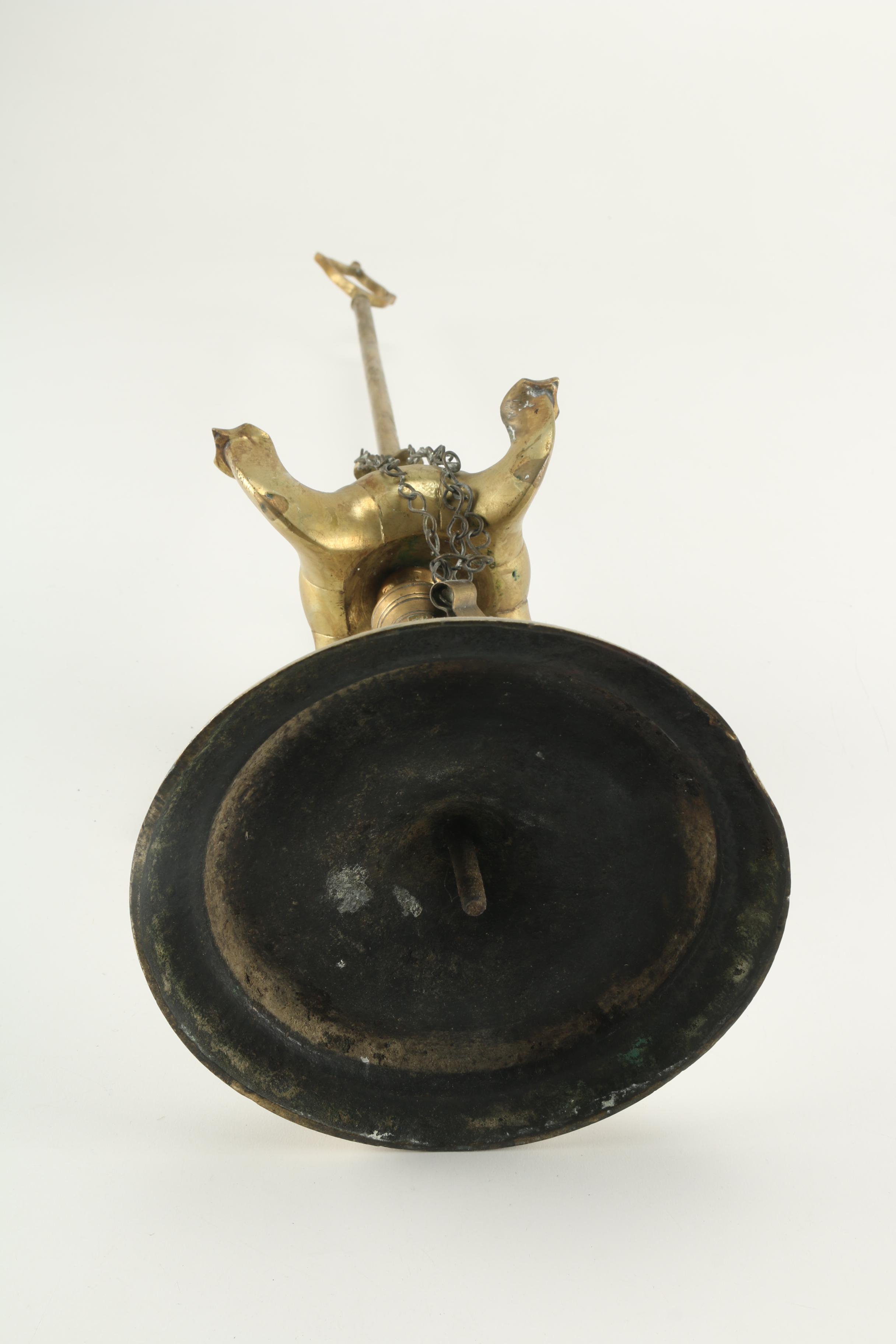 Antique Brass Whale Oil Lamps